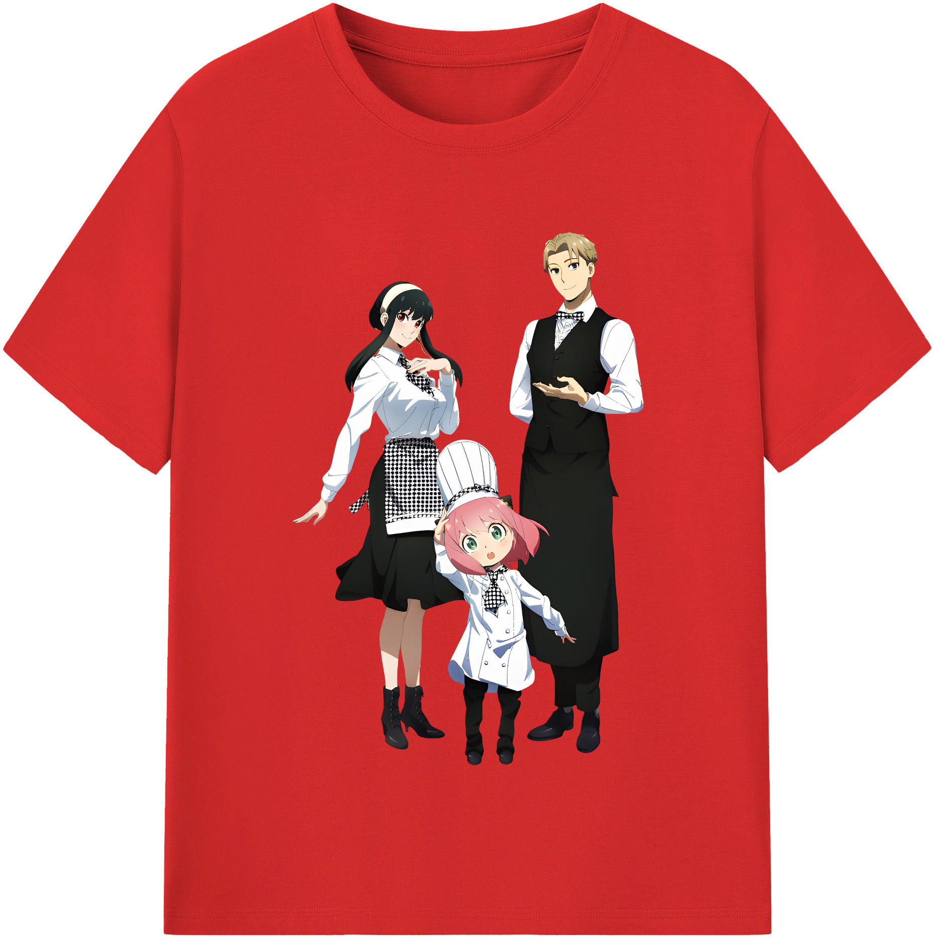 （画像用） SPY×FAMILY间谍家家酒 綿100％半袖Tシャツ（フロントプリント）