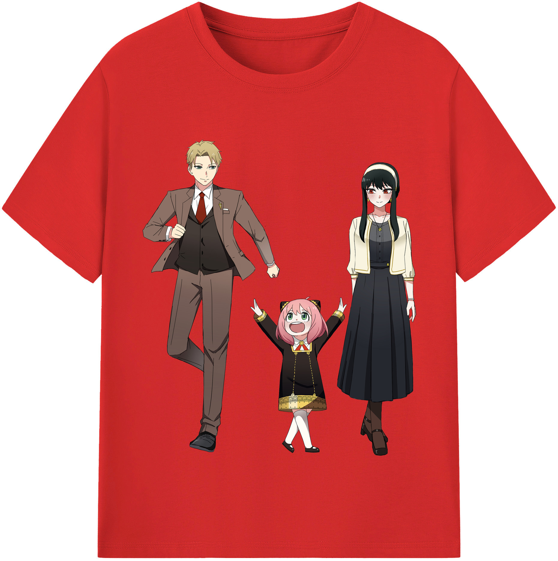 （画像用） SPY×FAMILY间谍家家酒 綿100％半袖Tシャツ（フロントプリント）