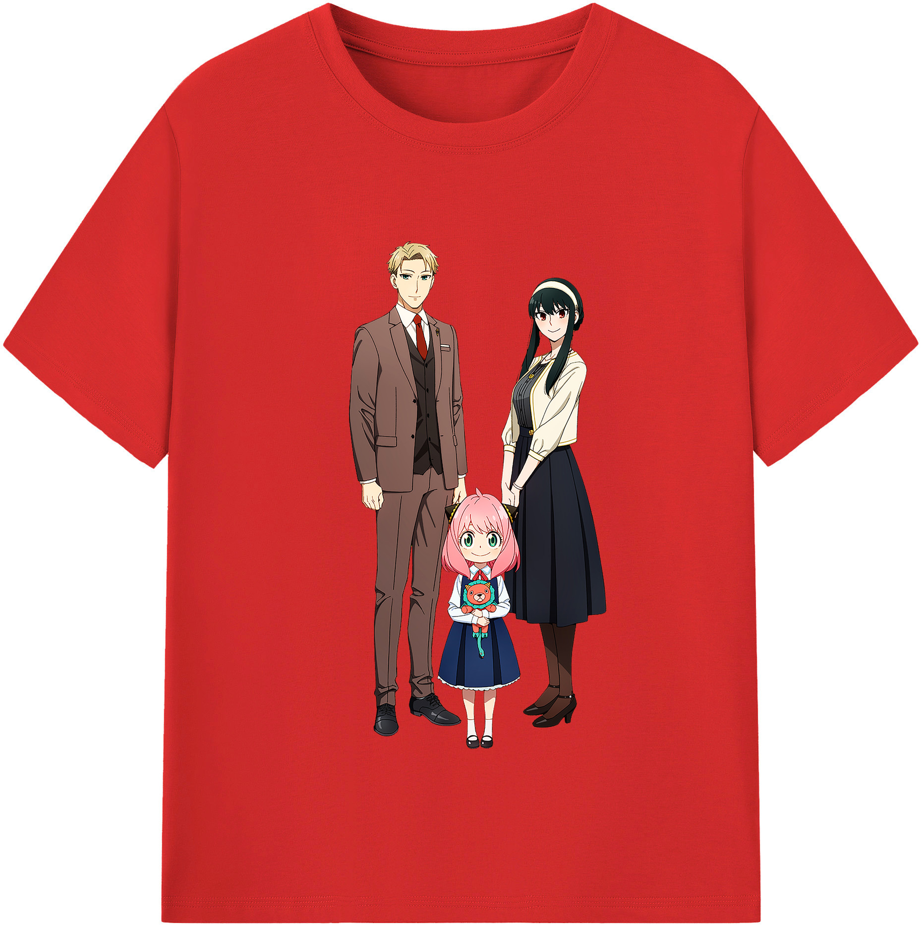 （画像用） SPY×FAMILY间谍家家酒 綿100％半袖Tシャツ（フロントプリント）