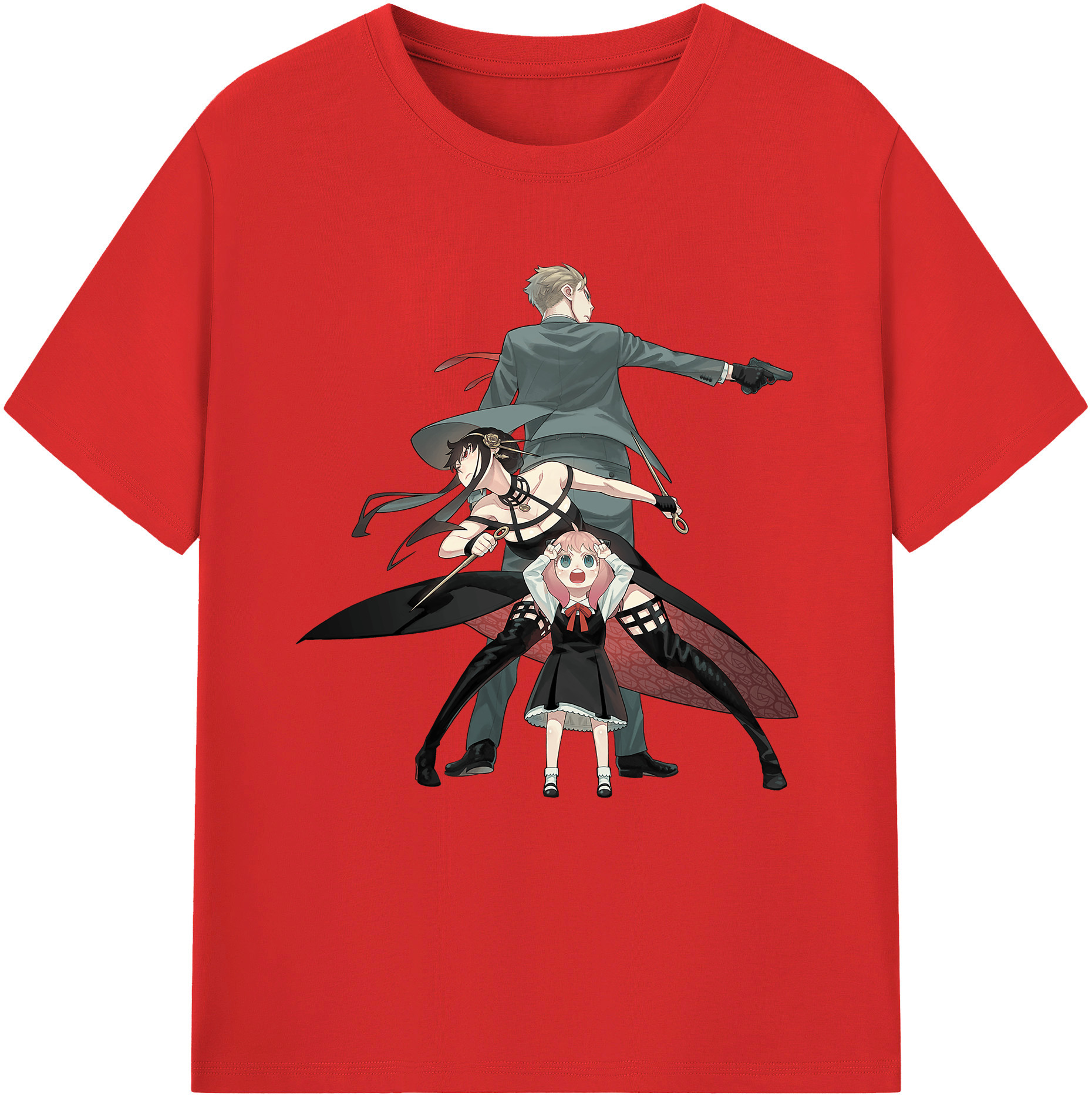 （画像用） SPY×FAMILY间谍家家酒 綿100％半袖Tシャツ（フロントプリント）
