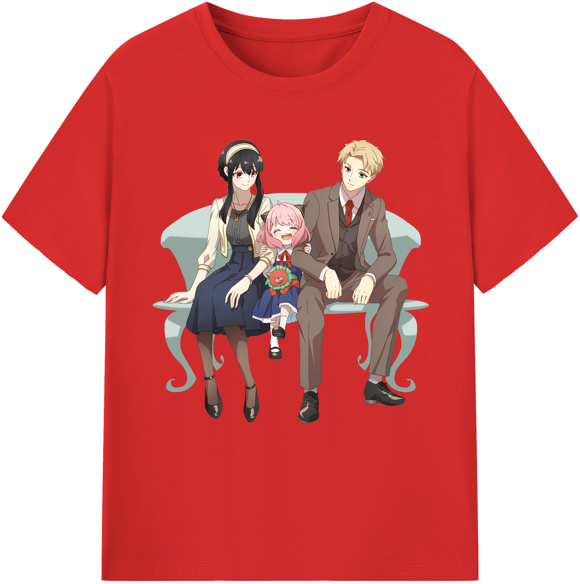 （画像用） SPY×FAMILY间谍家家酒 綿100％半袖Tシャツ（フロントプリント）