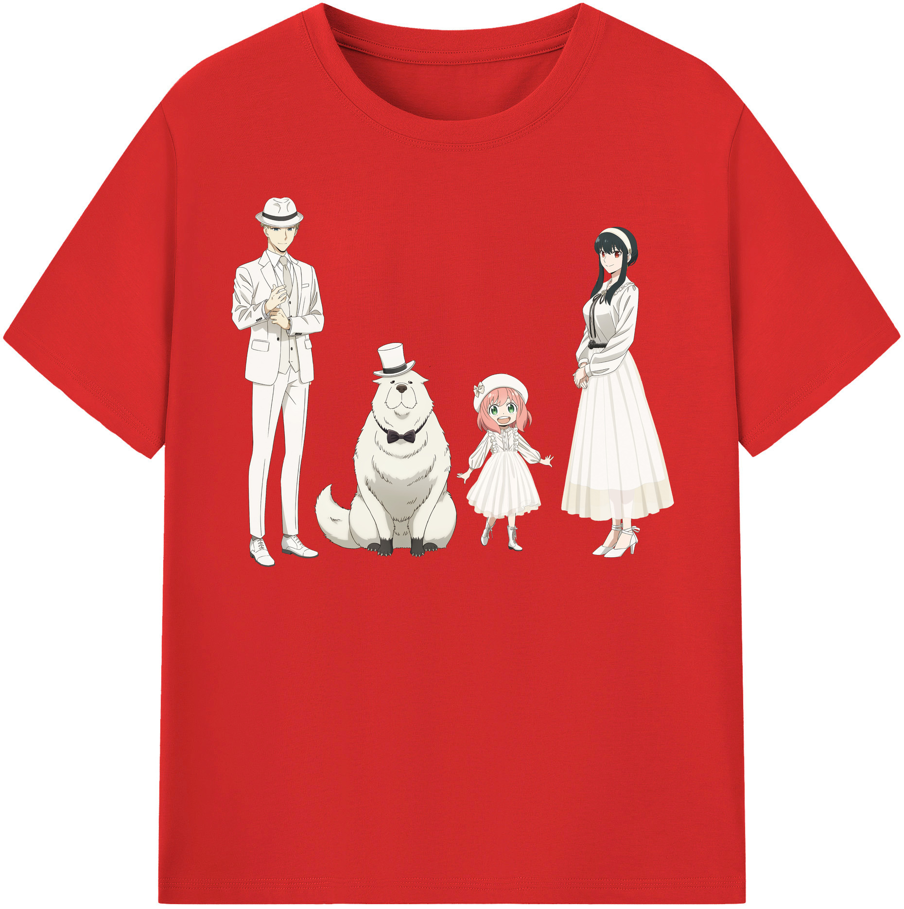 （画像用） SPY×FAMILY间谍家家酒 綿100％半袖Tシャツ（フロントプリント）
