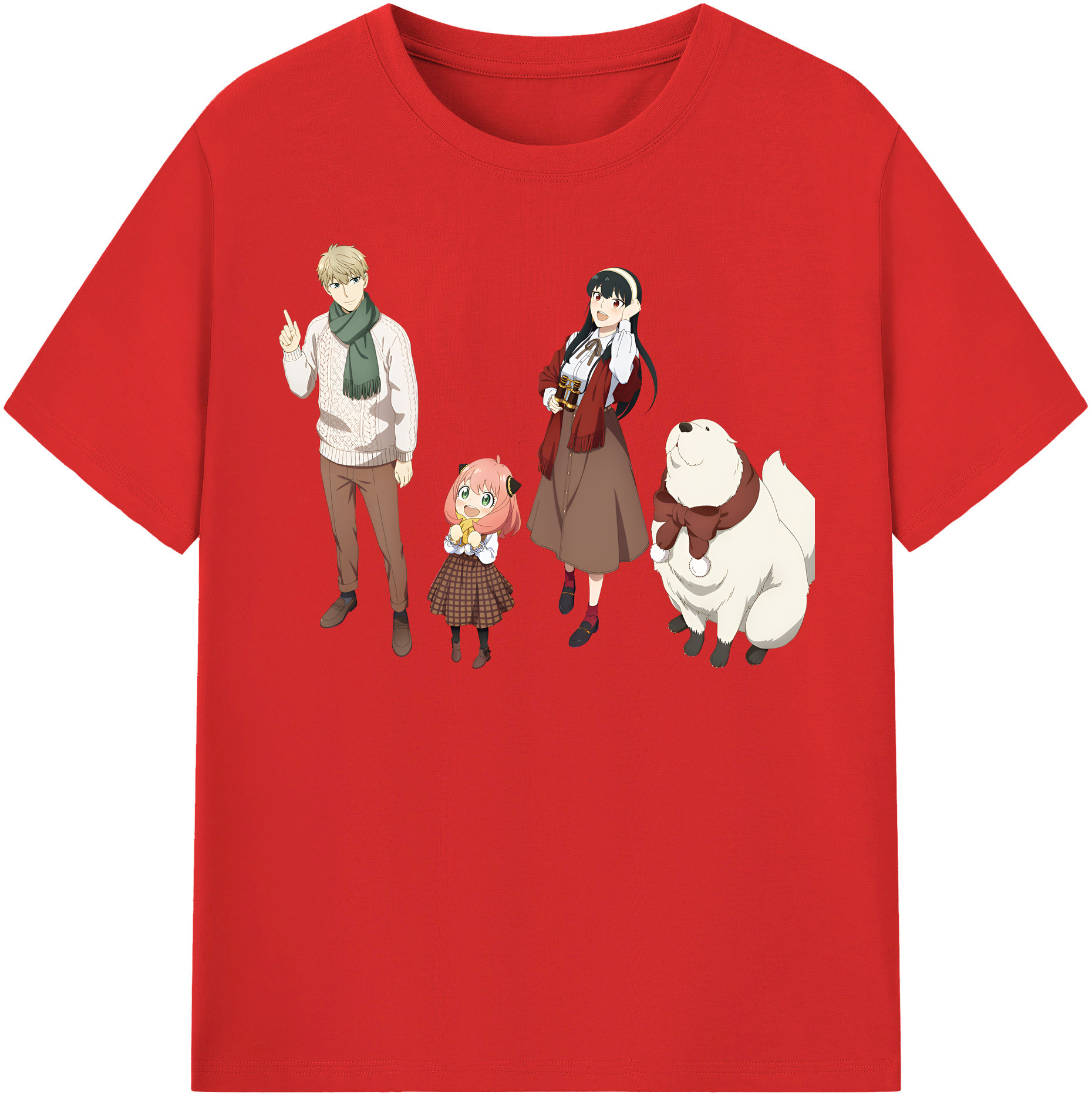 （画像用） SPY×FAMILY间谍家家酒 綿100％半袖Tシャツ（フロントプリント）