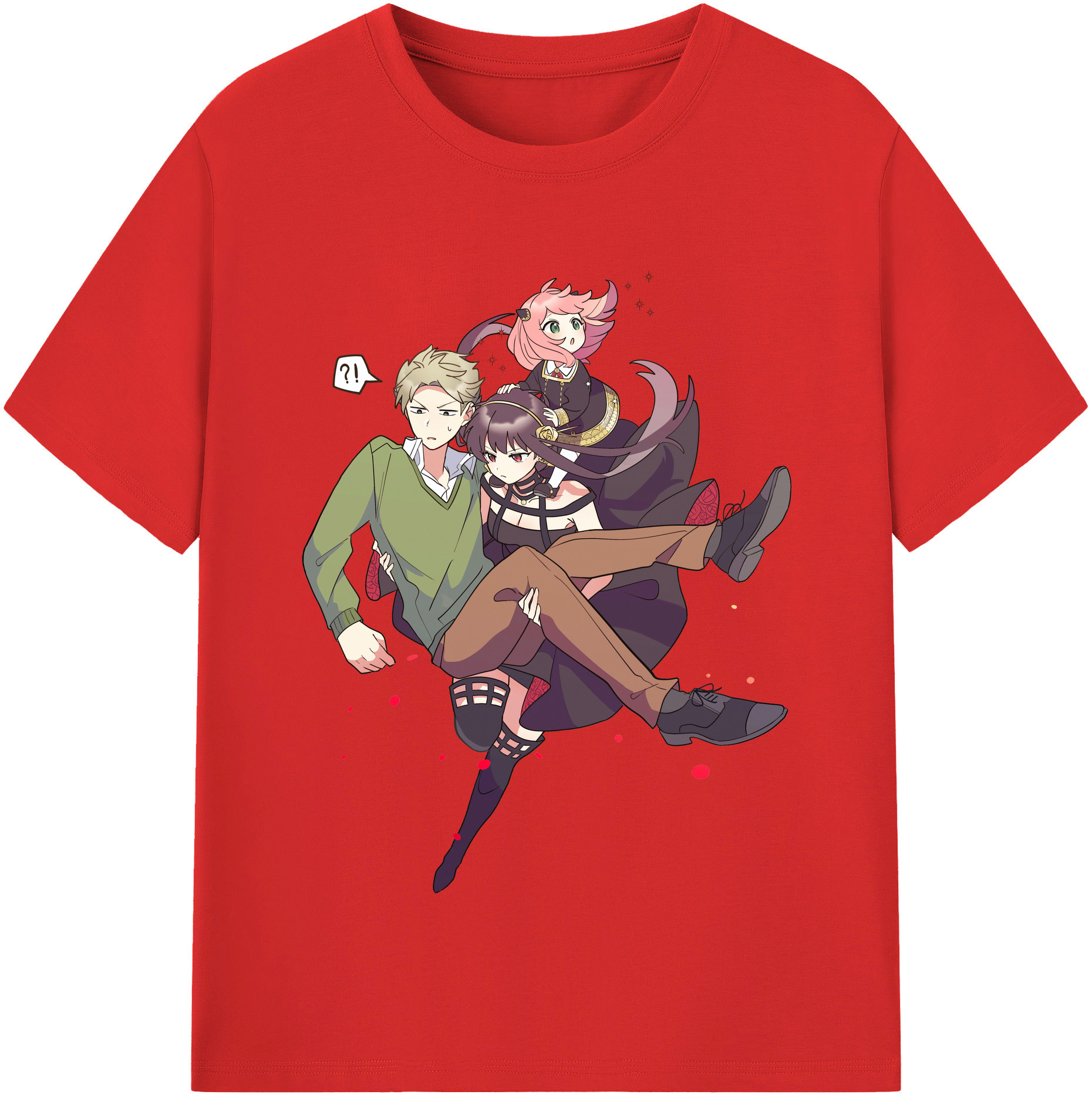 （画像用） SPY×FAMILY间谍家家酒 綿100％半袖Tシャツ（フロントプリント）