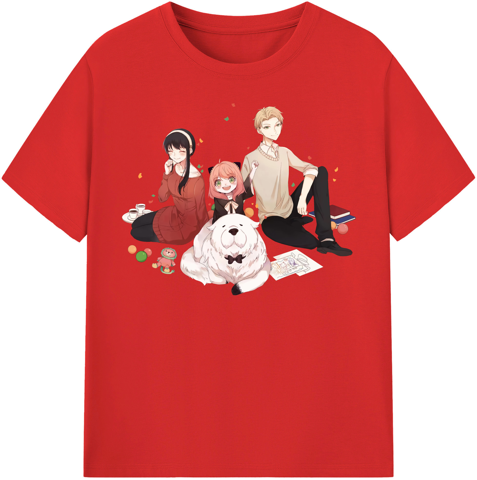 （画像用） SPY×FAMILY间谍家家酒 綿100％半袖Tシャツ（フロントプリント）