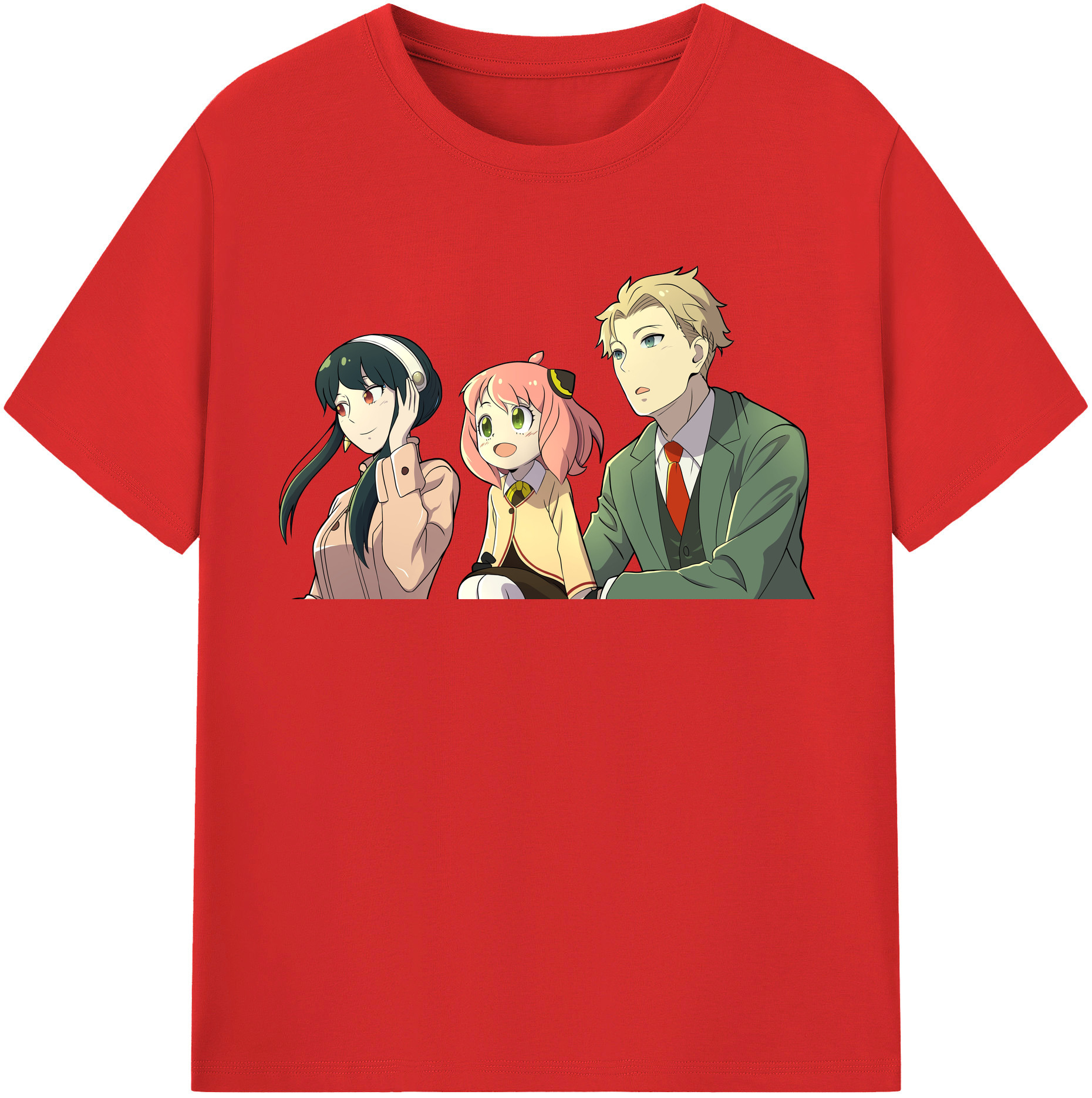 （画像用） SPY×FAMILY间谍家家酒 綿100％半袖Tシャツ（フロントプリント）