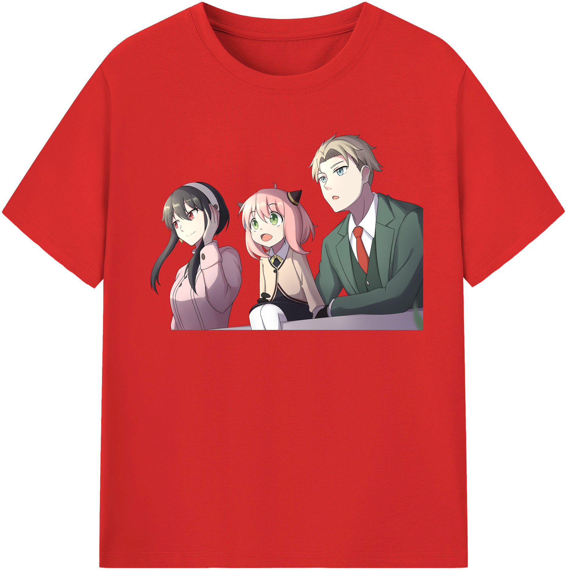 （画像用） SPY×FAMILY间谍家家酒 綿100％半袖Tシャツ（フロントプリント）