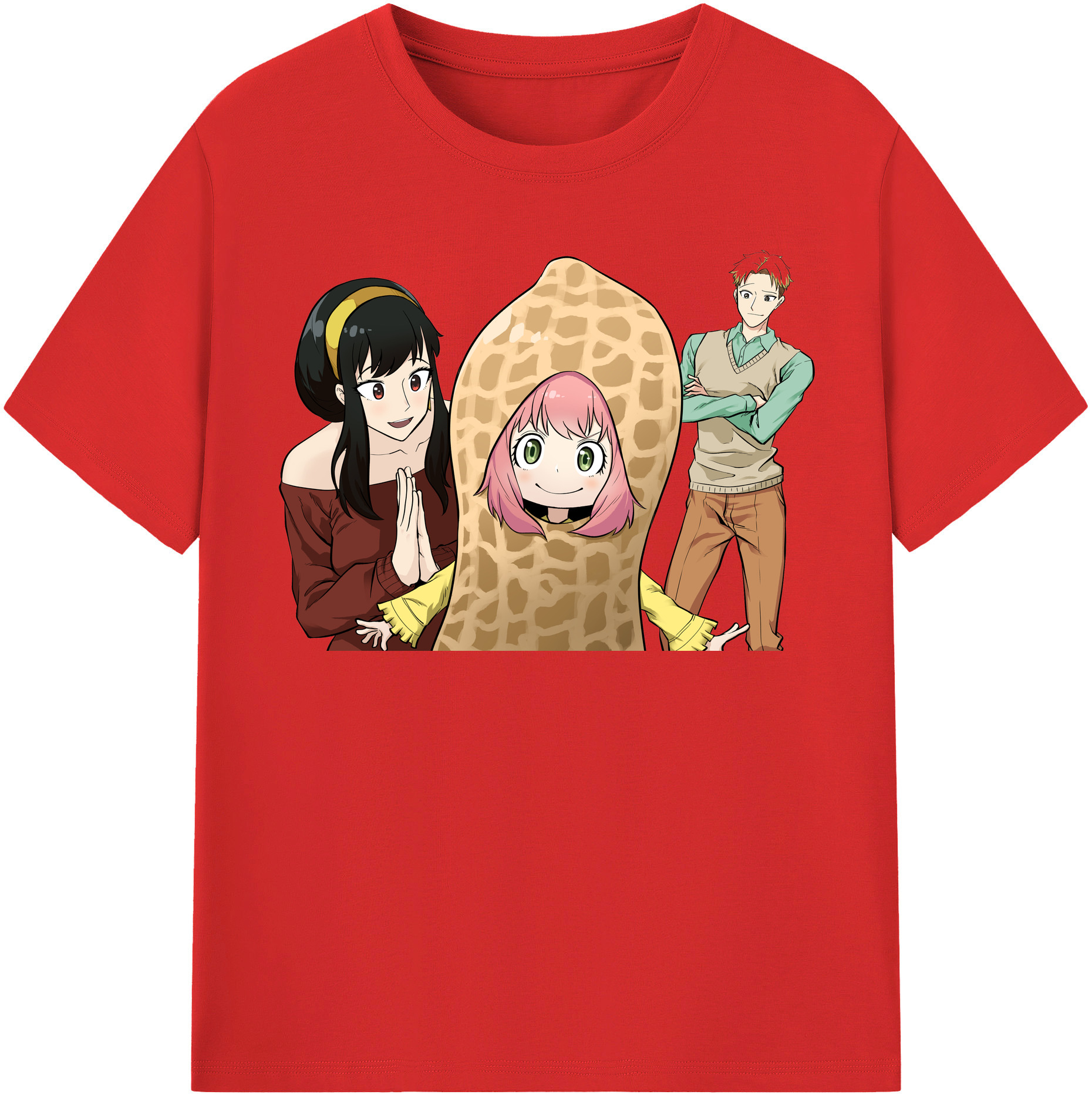 （画像用） SPY×FAMILY间谍家家酒 綿100％半袖Tシャツ（フロントプリント）