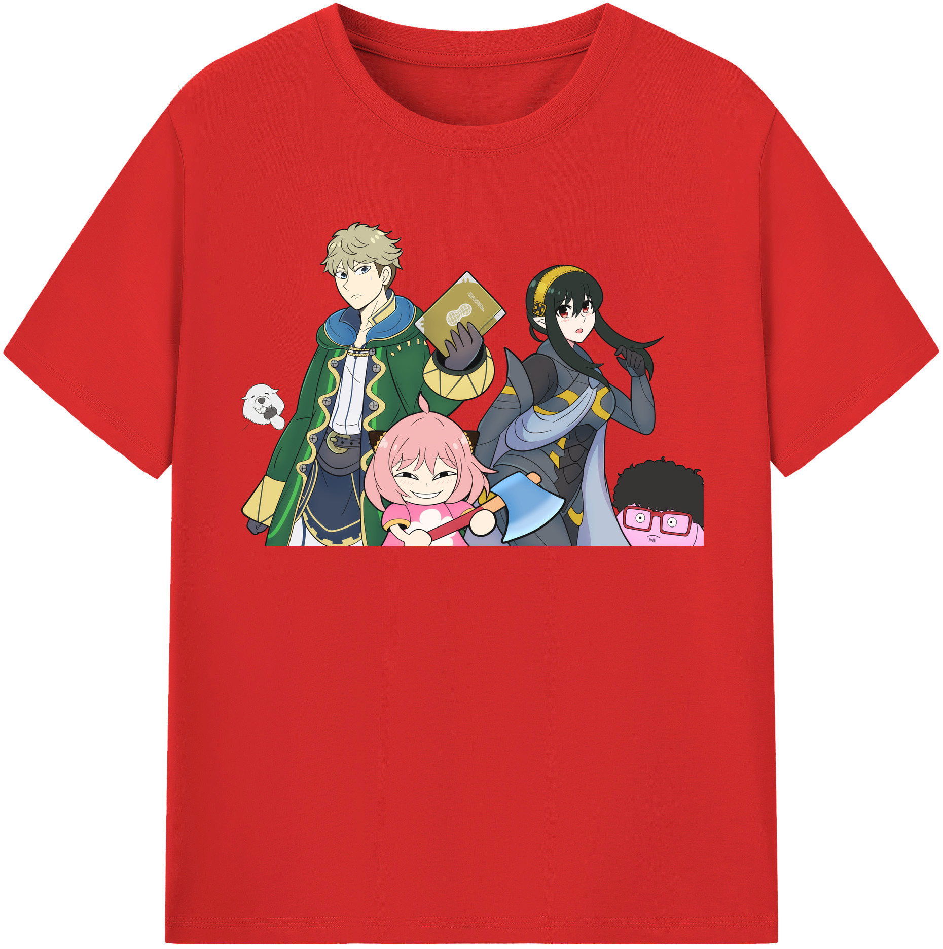 （画像用） SPY×FAMILY间谍家家酒 綿100％半袖Tシャツ（フロントプリント）