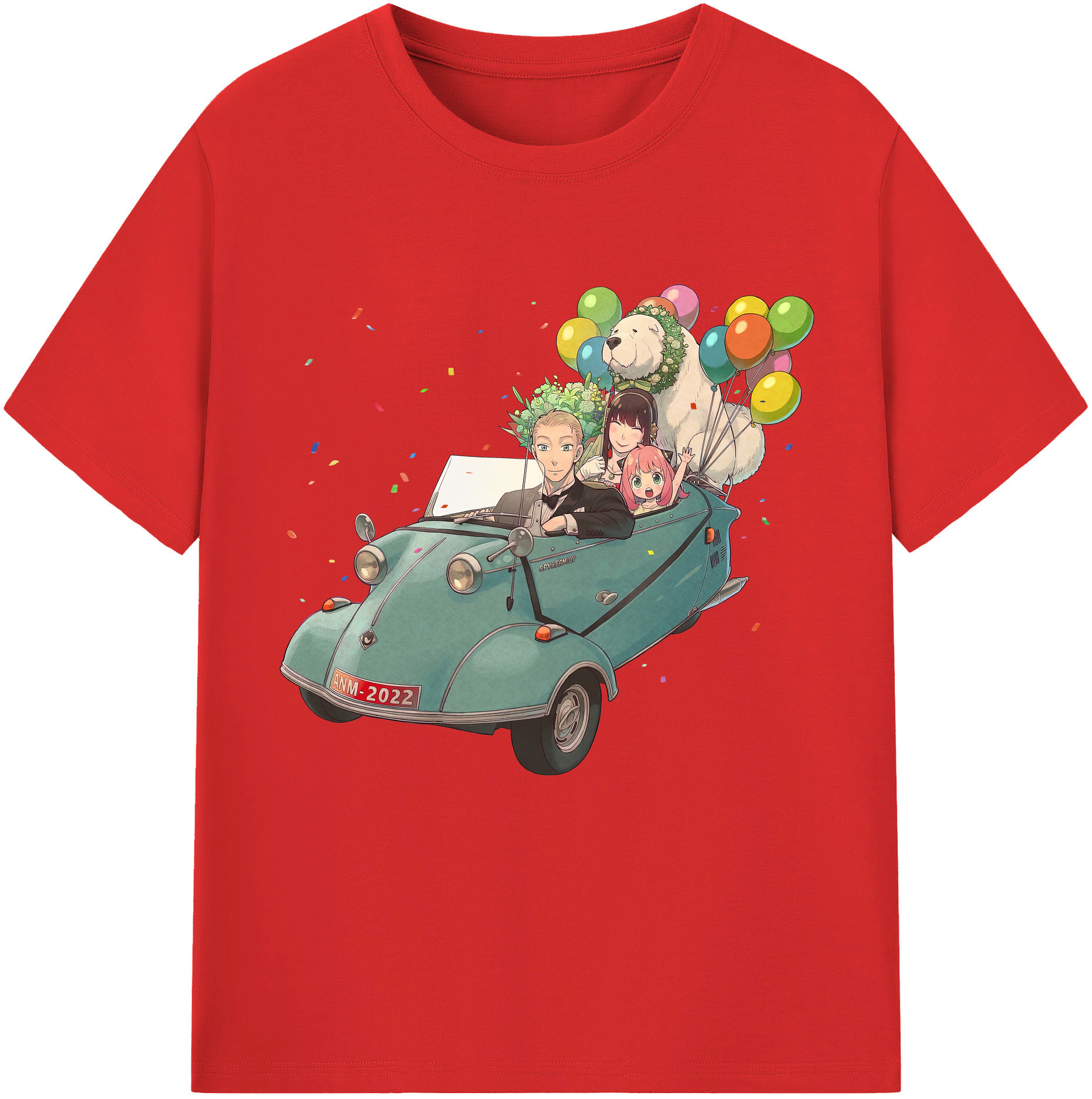 （画像用） SPY×FAMILY间谍家家酒 綿100％半袖Tシャツ（フロントプリント）