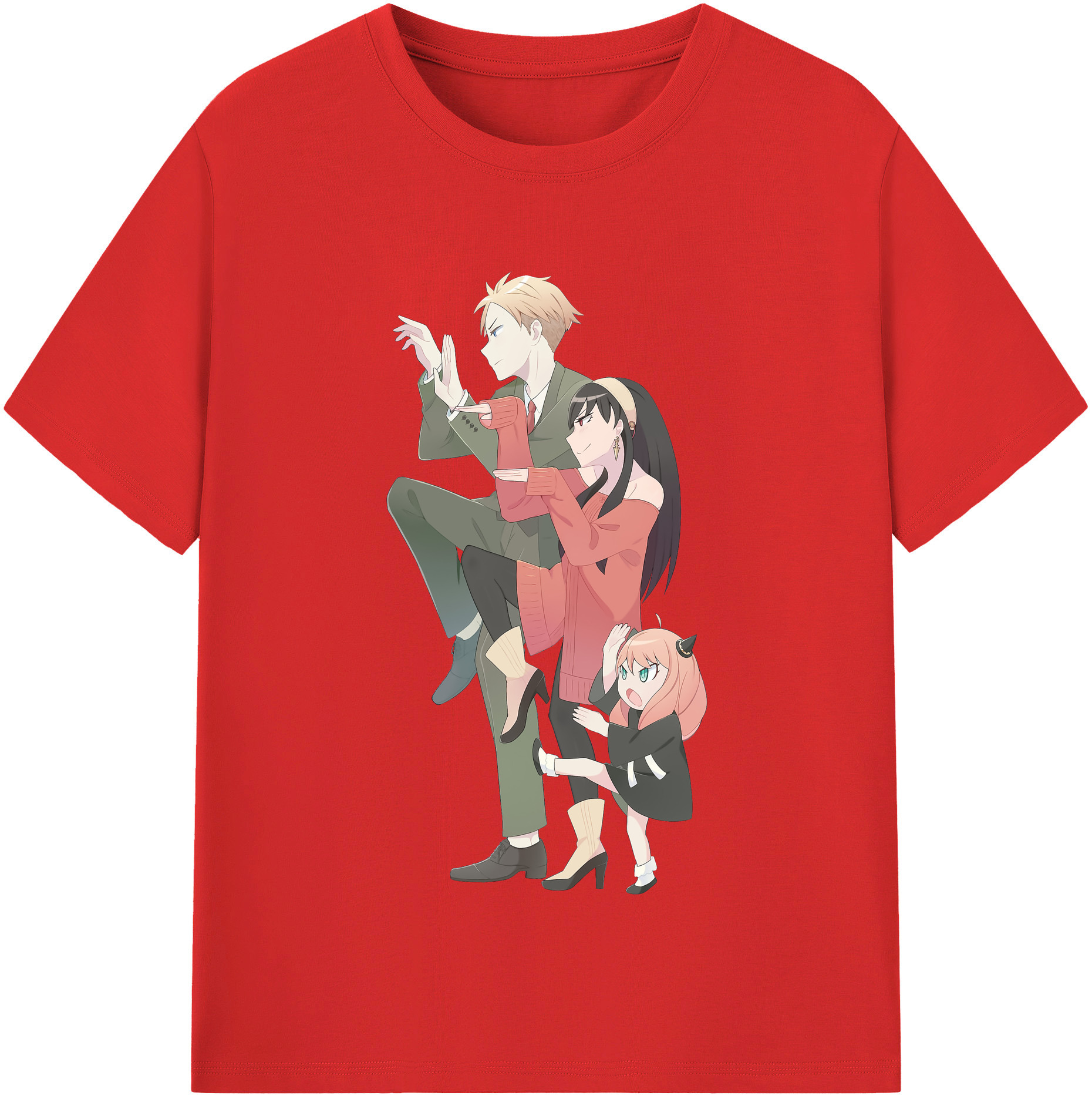 （画像用） SPY×FAMILY间谍家家酒 綿100％半袖Tシャツ（フロントプリント）