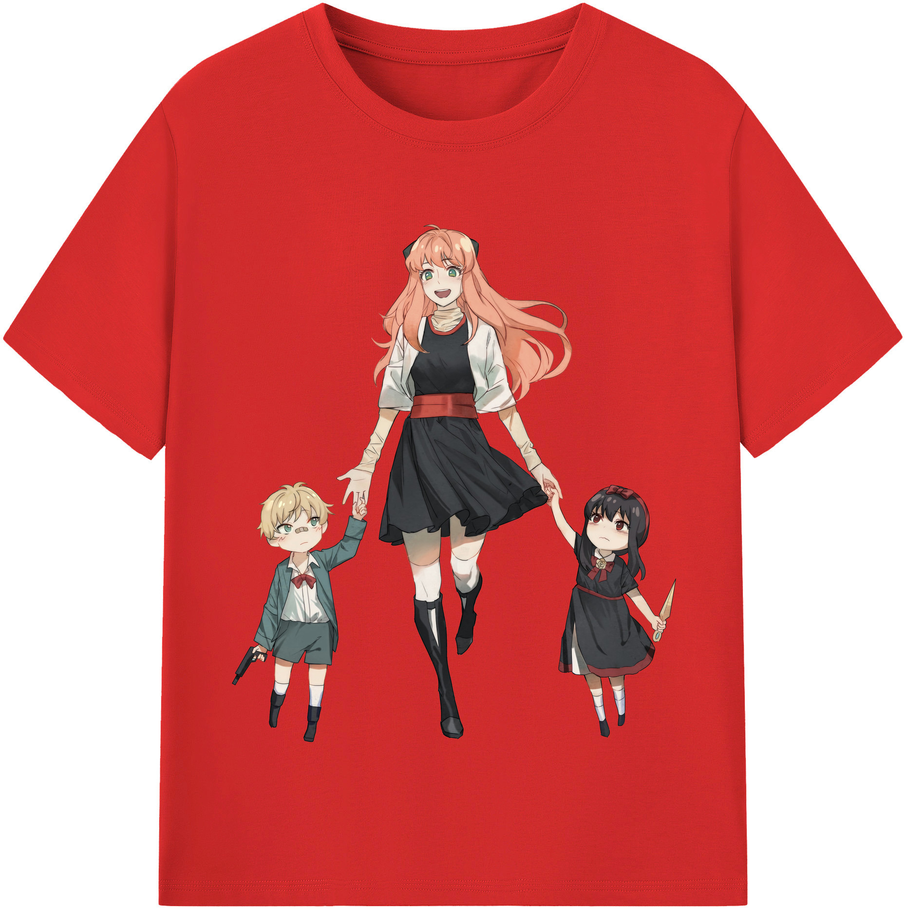 （画像用） SPY×FAMILY间谍家家酒 綿100％半袖Tシャツ（フロントプリント）