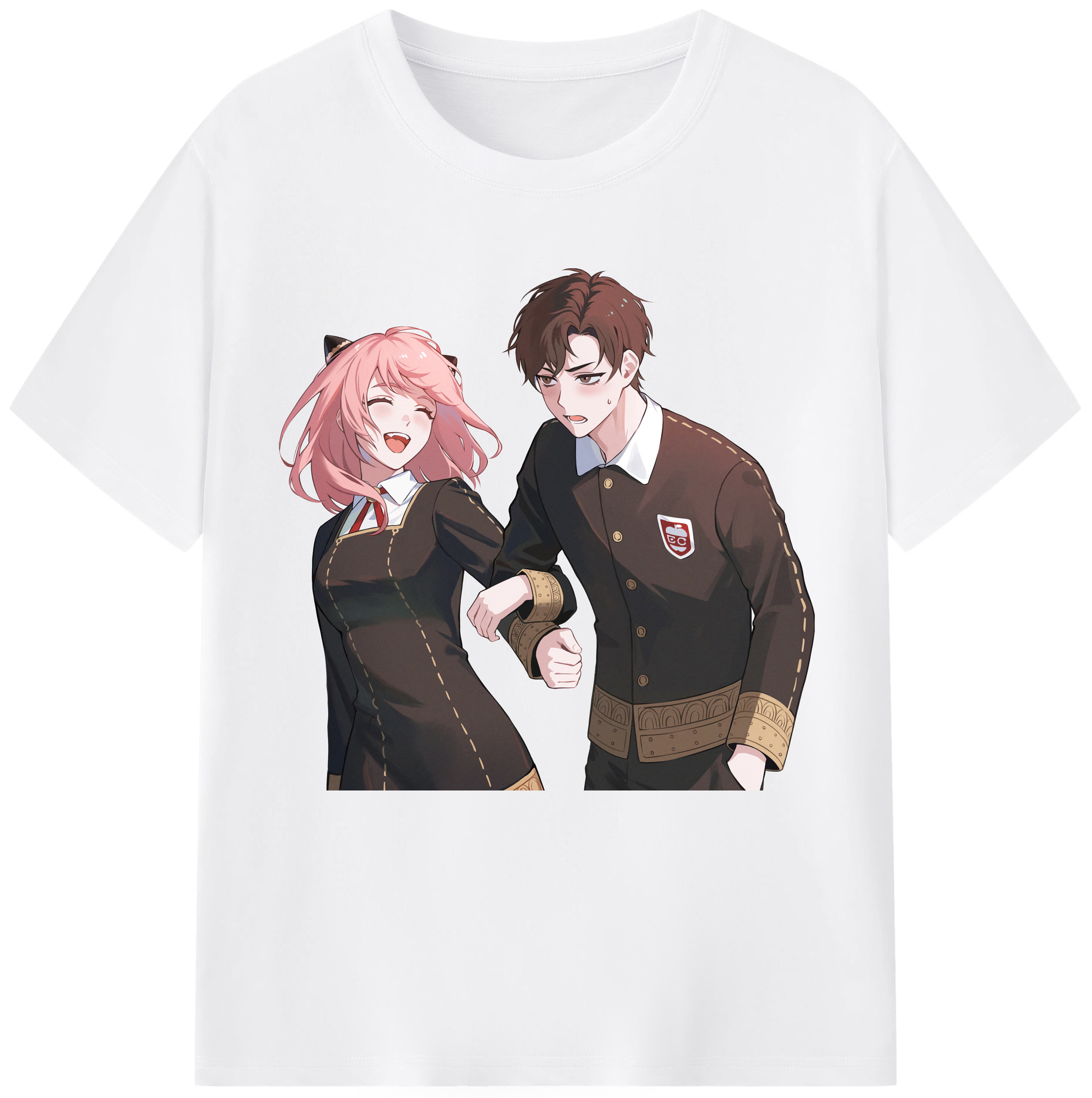 （画像用） SPY×FAMILY间谍家家酒 綿100％半袖Tシャツ（フロントプリント）