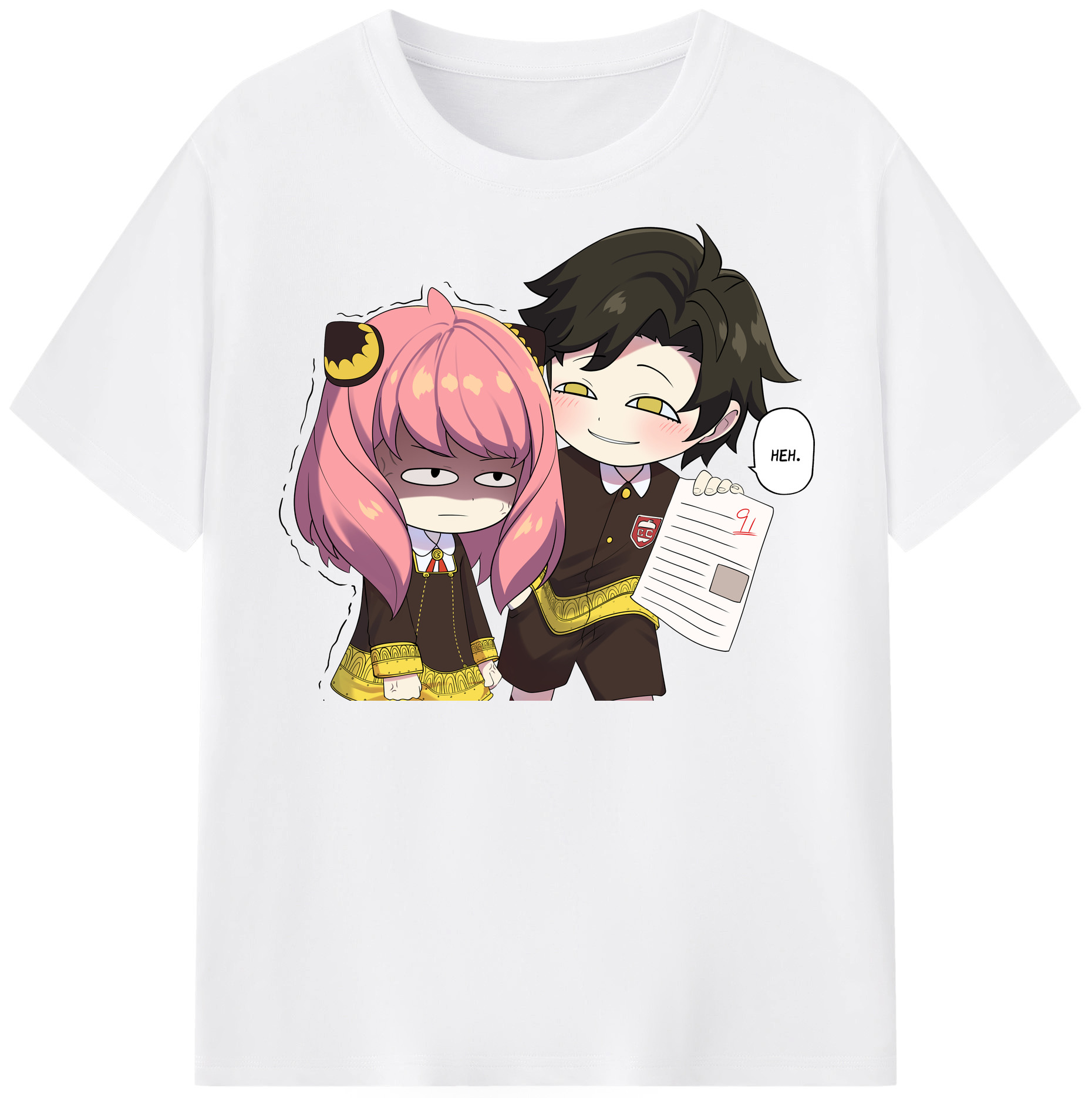 （画像用） SPY×FAMILY间谍家家酒 綿100％半袖Tシャツ（フロントプリント）