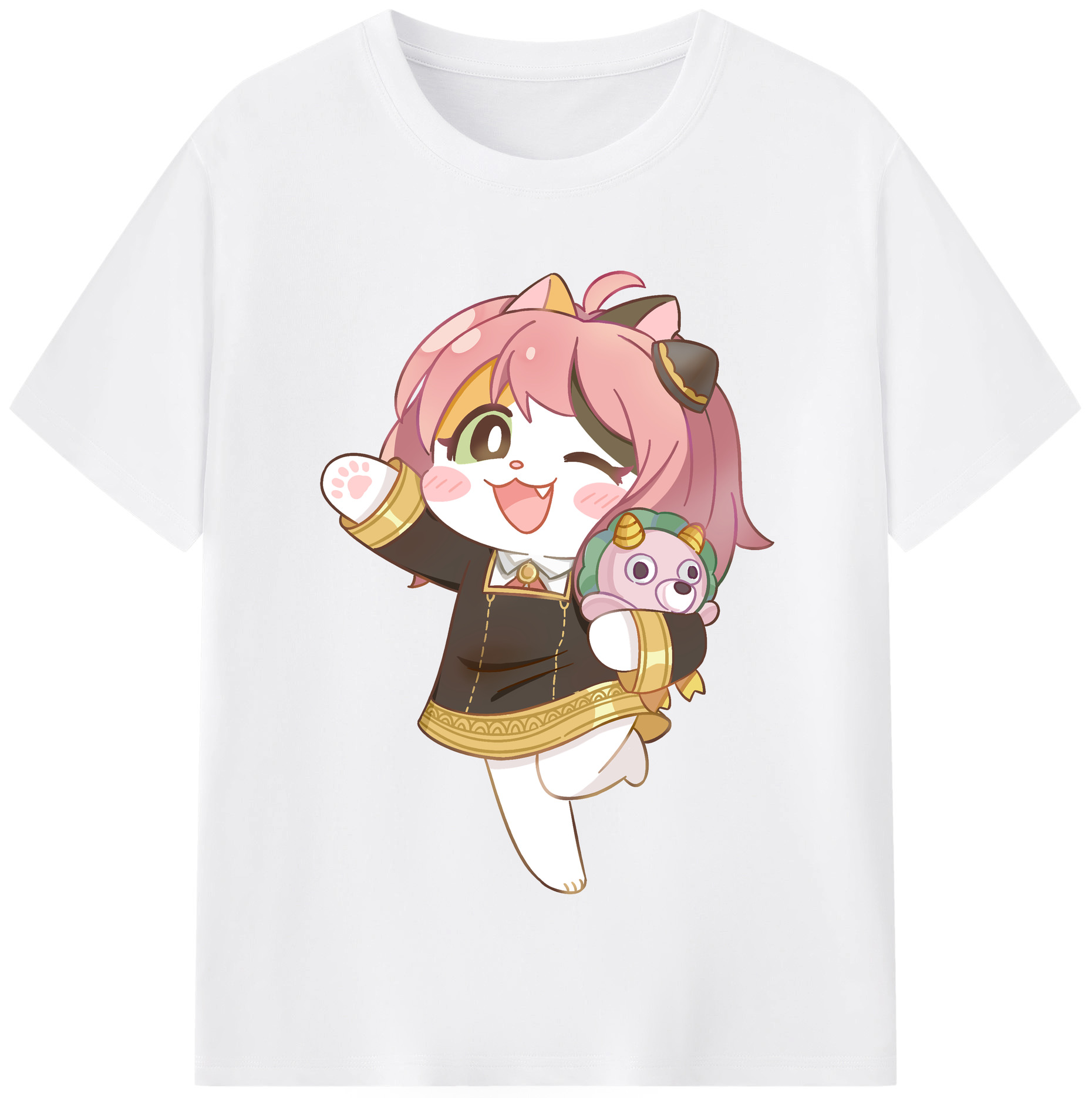 （画像用） SPY×FAMILY间谍家家酒 綿100％半袖Tシャツ（フロントプリント）