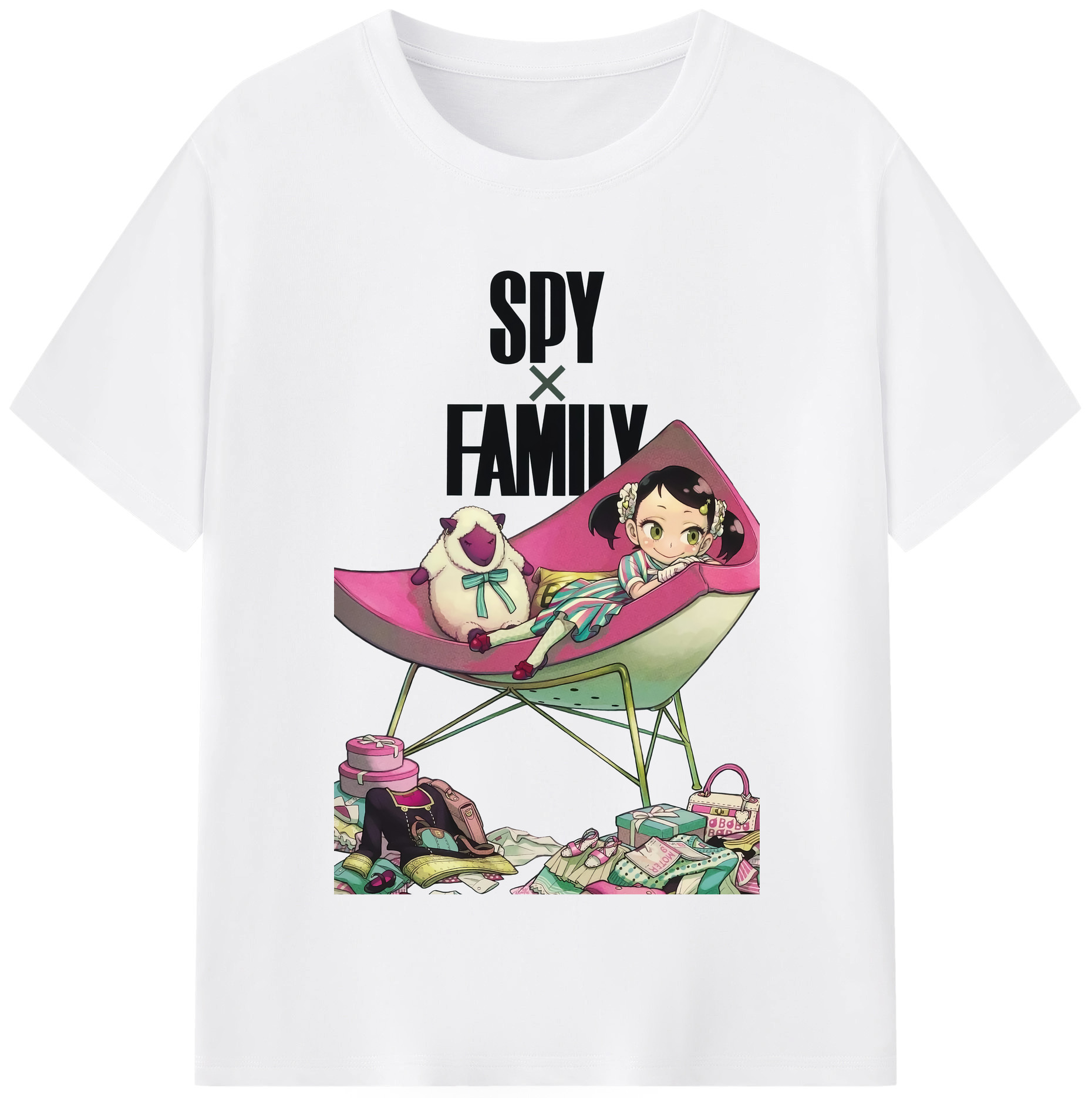 （画像用） SPY×FAMILY间谍家家酒 綿100％半袖Tシャツ（フロントプリント）