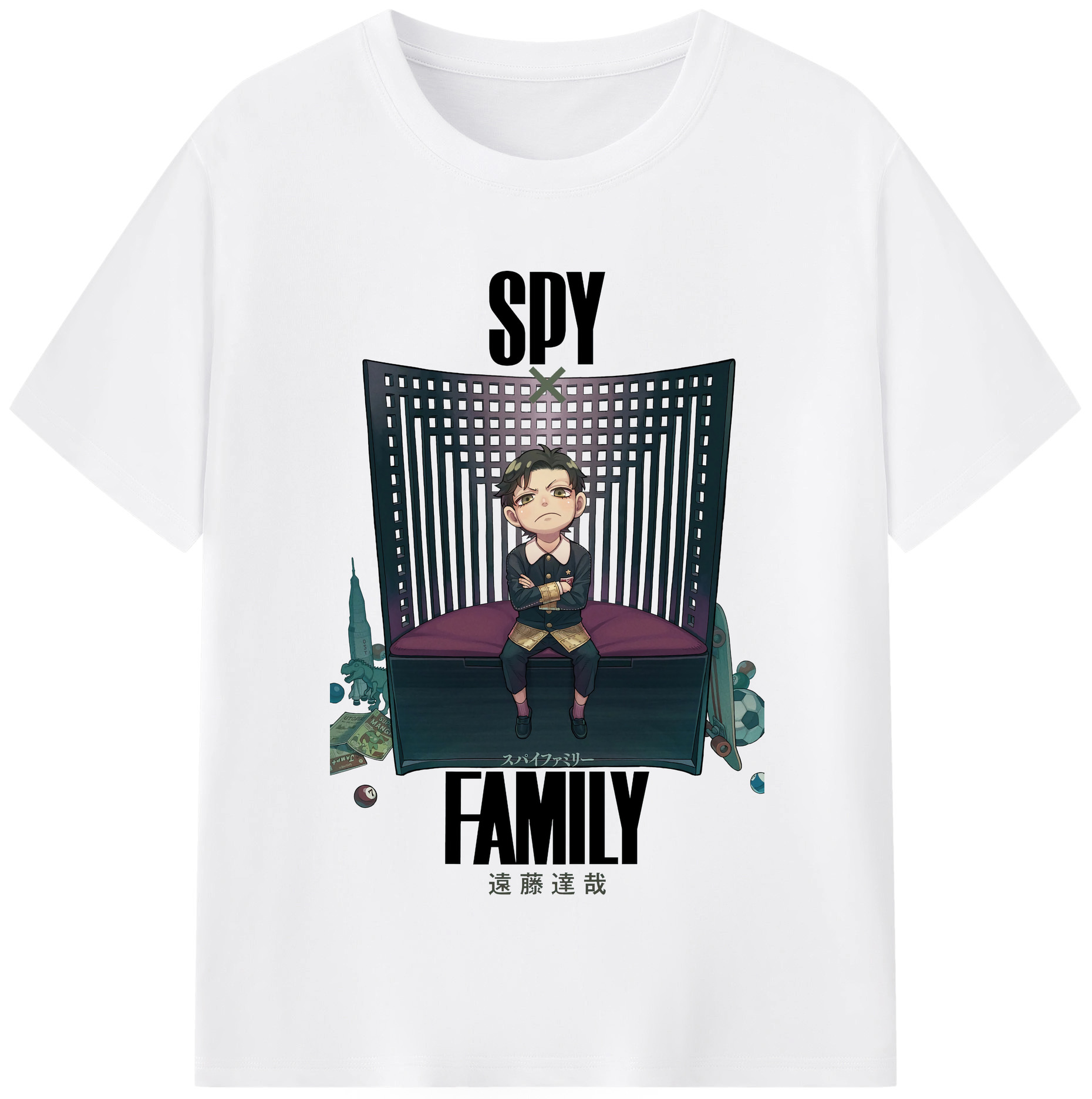 （画像用） SPY×FAMILY间谍家家酒 綿100％半袖Tシャツ（フロントプリント）