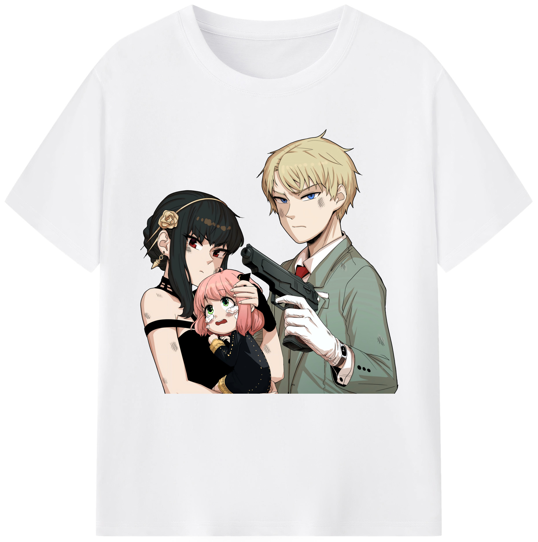 （画像用） SPY×FAMILY间谍家家酒 綿100％半袖Tシャツ（フロントプリント）