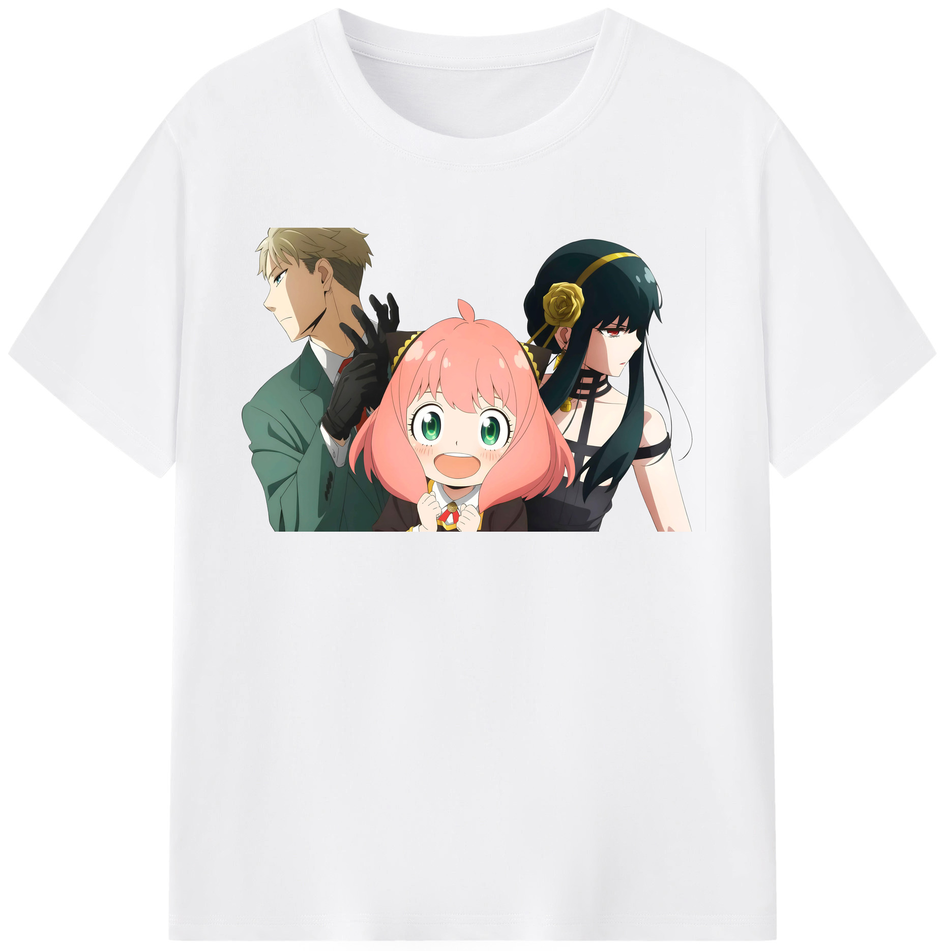 （画像用） SPY×FAMILY间谍家家酒 綿100％半袖Tシャツ（フロントプリント）