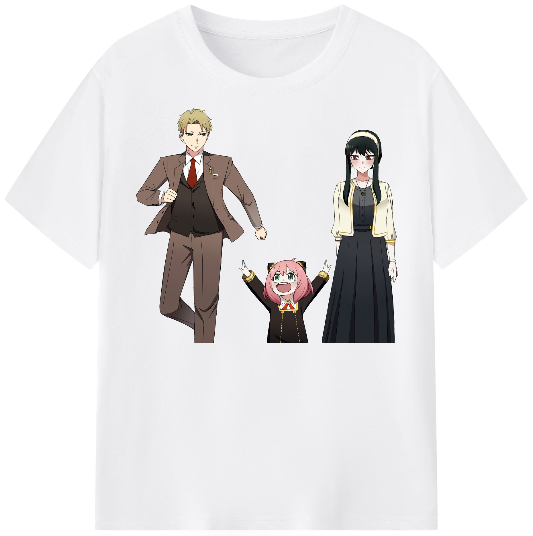 （画像用） SPY×FAMILY间谍家家酒 綿100％半袖Tシャツ（フロントプリント）