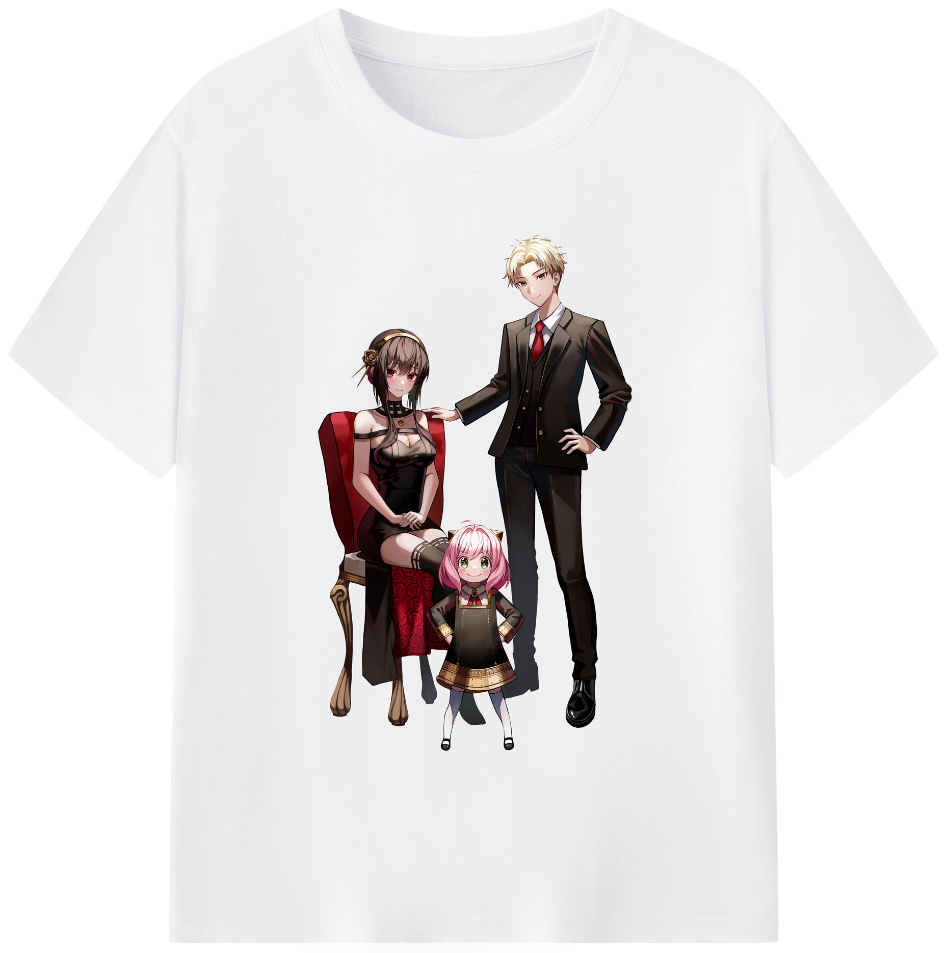 （画像用） SPY×FAMILY间谍家家酒 綿100％半袖Tシャツ（フロントプリント）