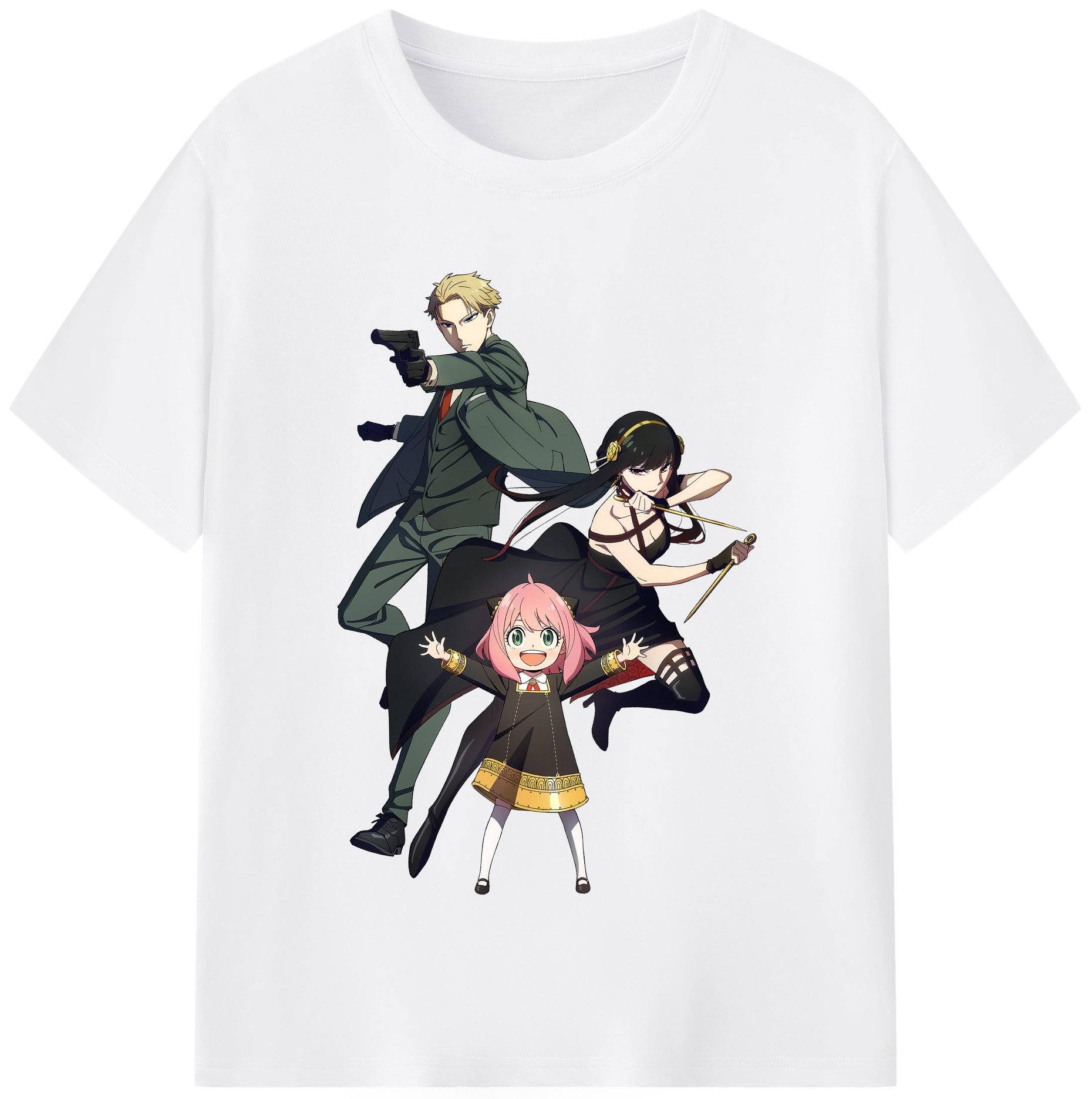（画像用） SPY×FAMILY间谍家家酒 綿100％半袖Tシャツ（フロントプリント）