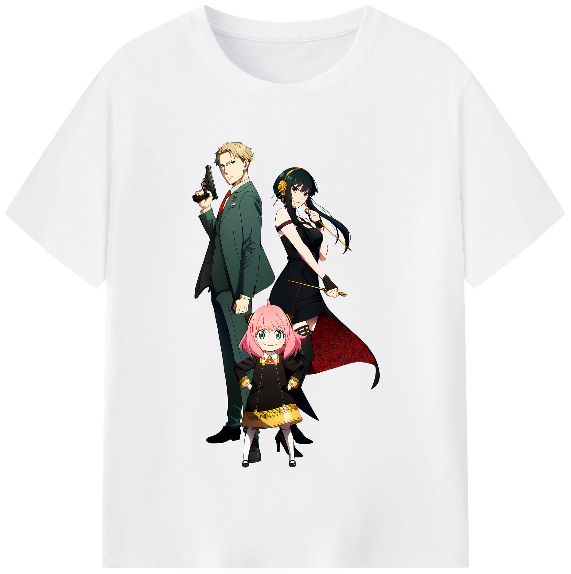（画像用） SPY×FAMILY间谍家家酒 綿100％半袖Tシャツ（フロントプリント）