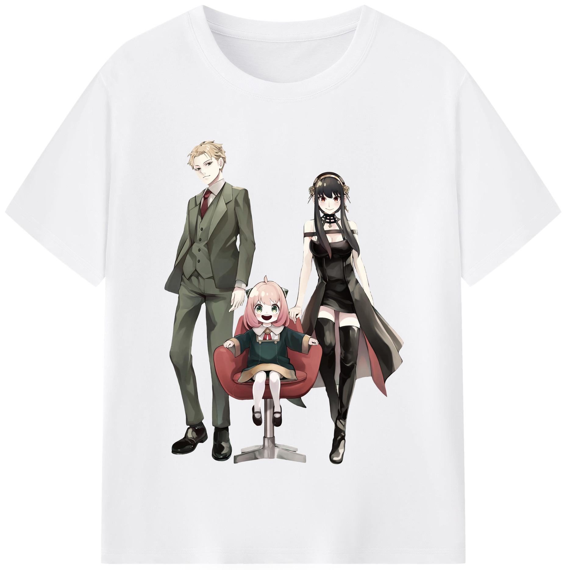 （画像用） SPY×FAMILY间谍家家酒 綿100％半袖Tシャツ（フロントプリント）