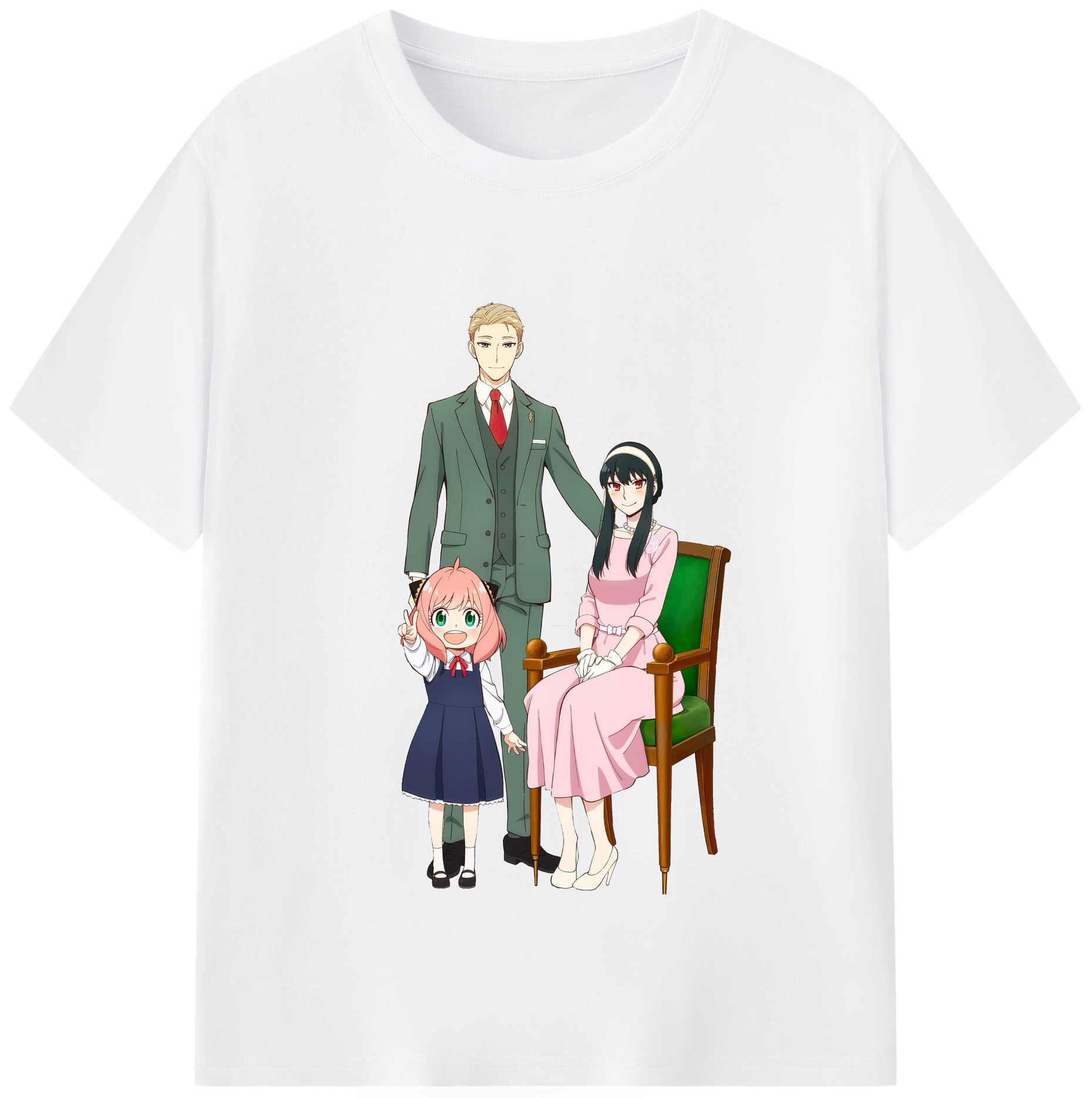 （画像用） SPY×FAMILY间谍家家酒 綿100％半袖Tシャツ（フロントプリント）