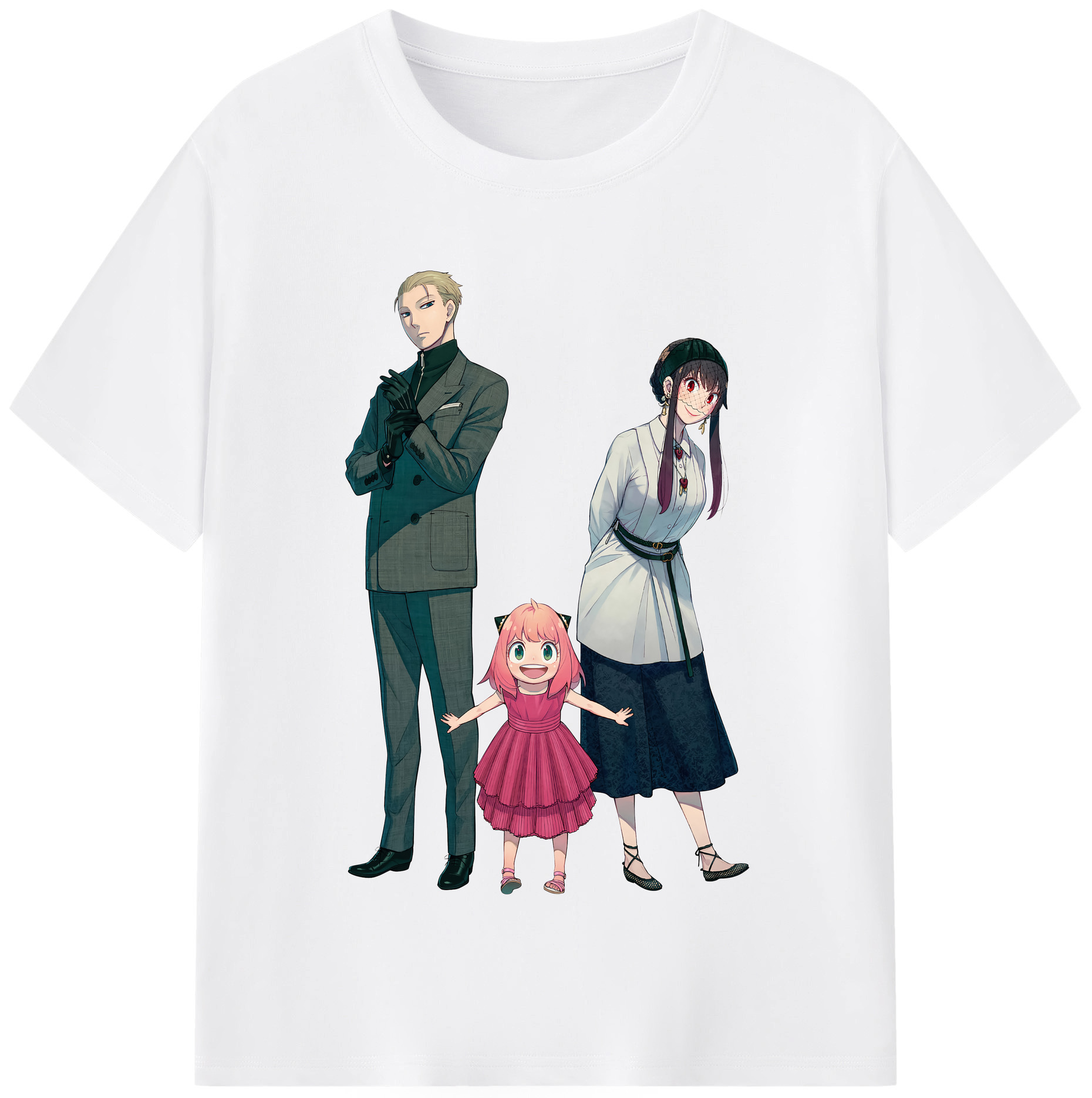 （画像用） SPY×FAMILY间谍家家酒 綿100％半袖Tシャツ（フロントプリント）