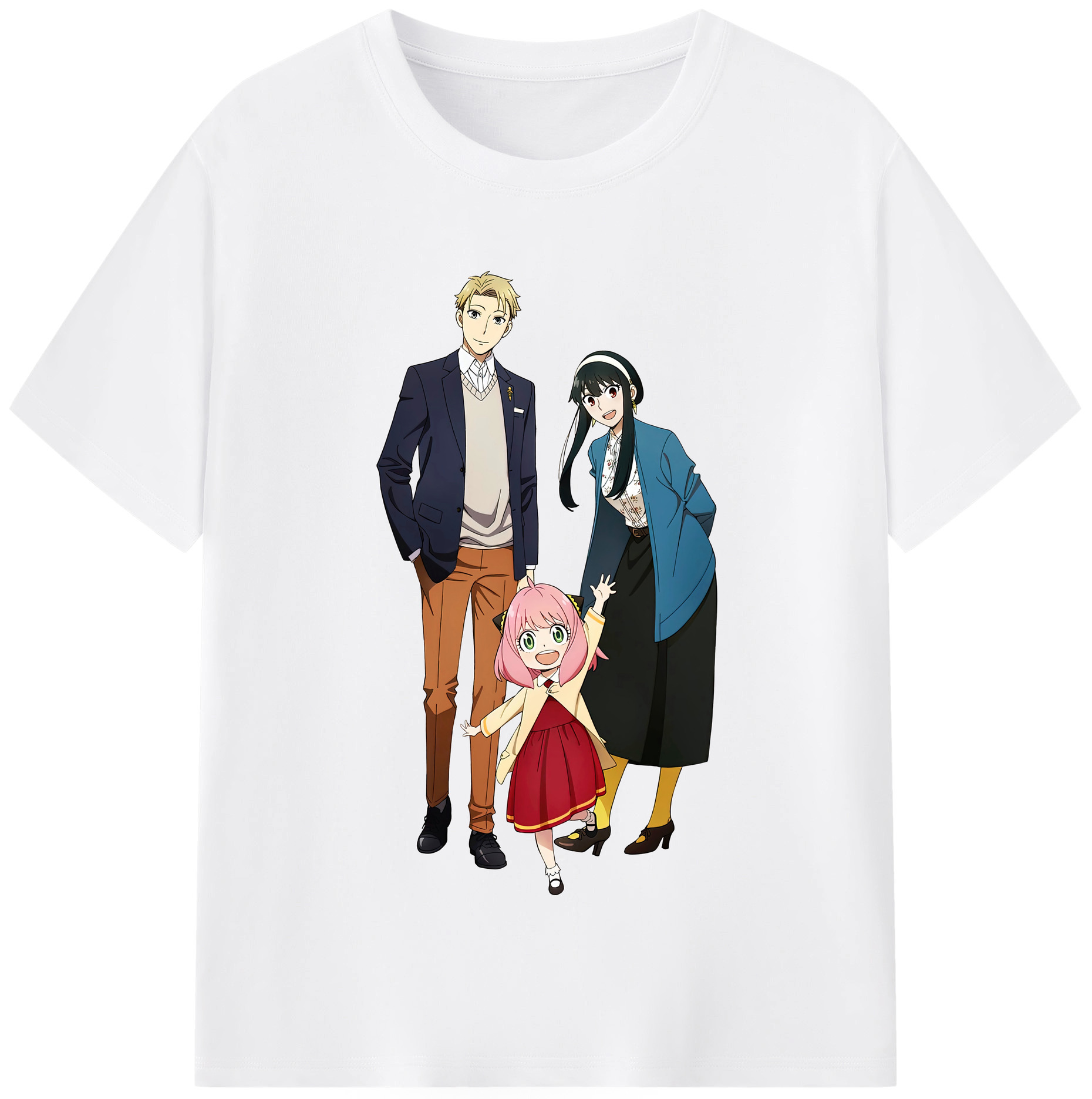 （画像用） SPY×FAMILY间谍家家酒 綿100％半袖Tシャツ（フロントプリント）