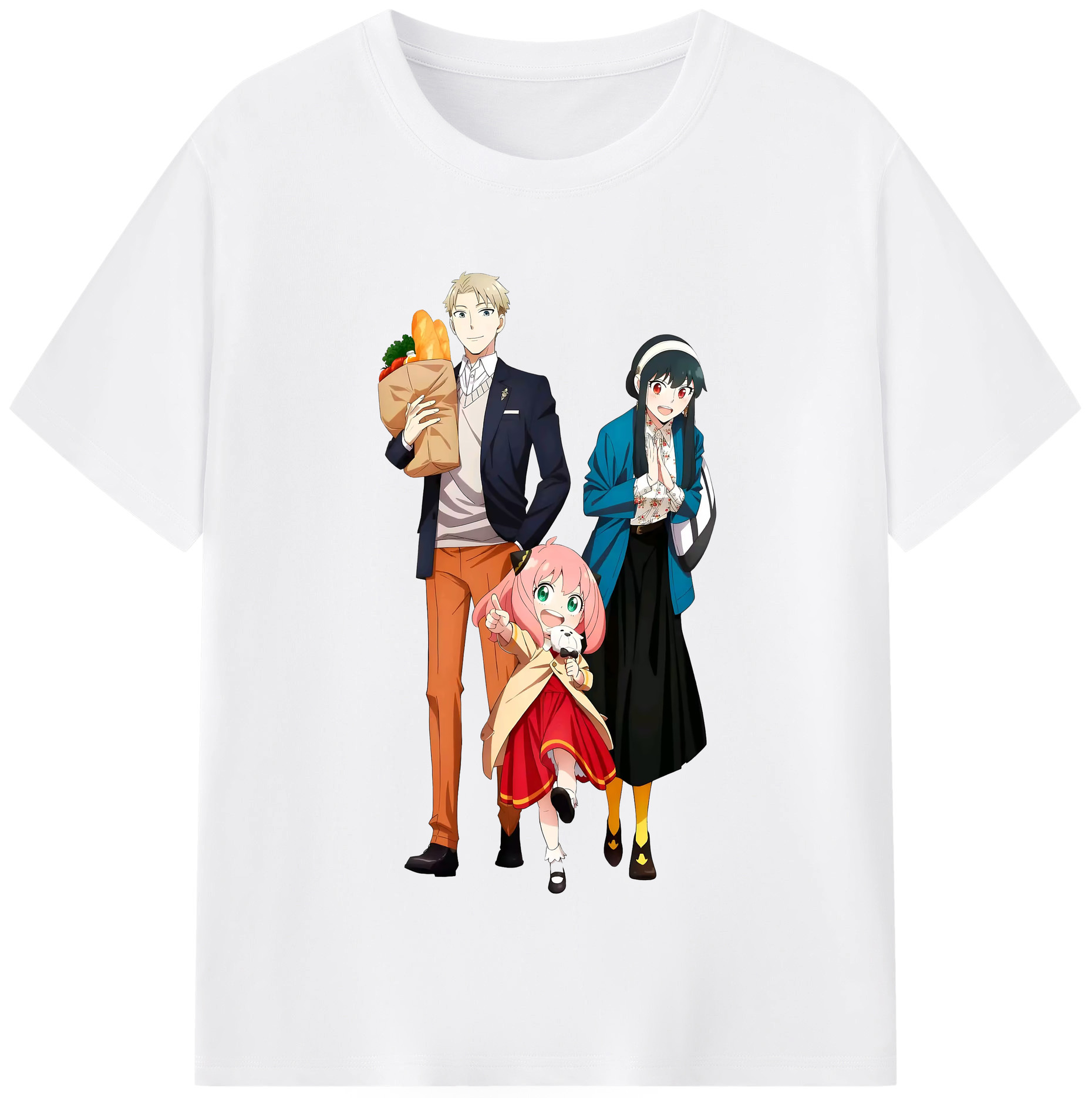 （画像用） SPY×FAMILY间谍家家酒 綿100％半袖Tシャツ（フロントプリント）