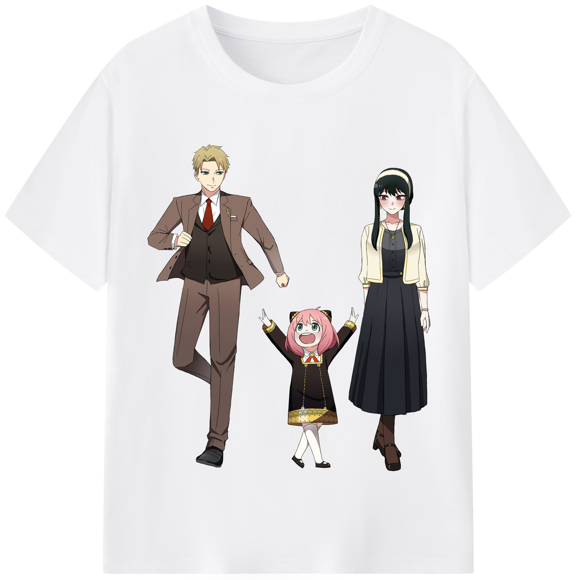 （画像用） SPY×FAMILY间谍家家酒 綿100％半袖Tシャツ（フロントプリント）