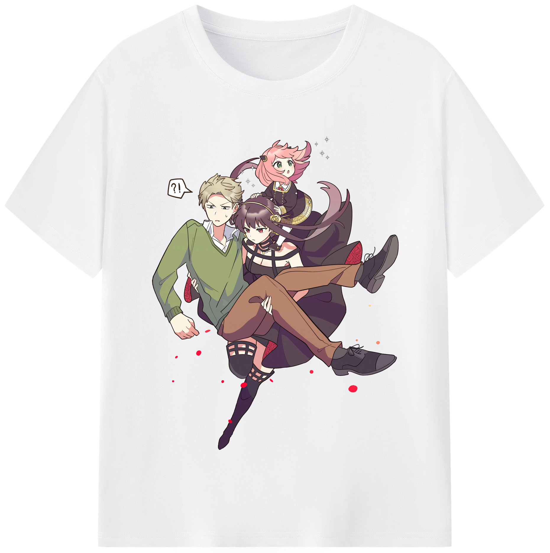 （画像用） SPY×FAMILY间谍家家酒 綿100％半袖Tシャツ（フロントプリント）