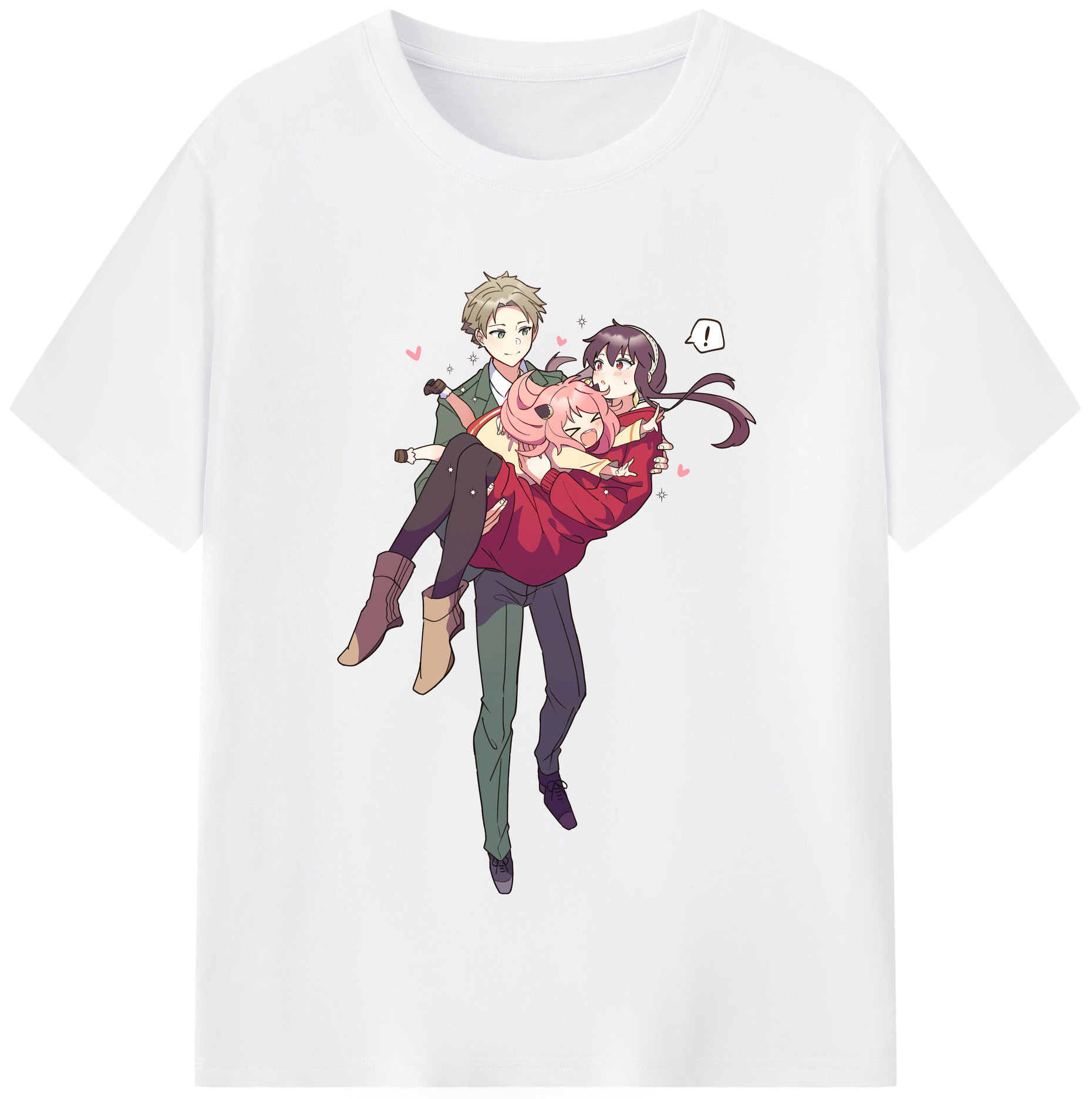 （画像用） SPY×FAMILY间谍家家酒 綿100％半袖Tシャツ（フロントプリント）