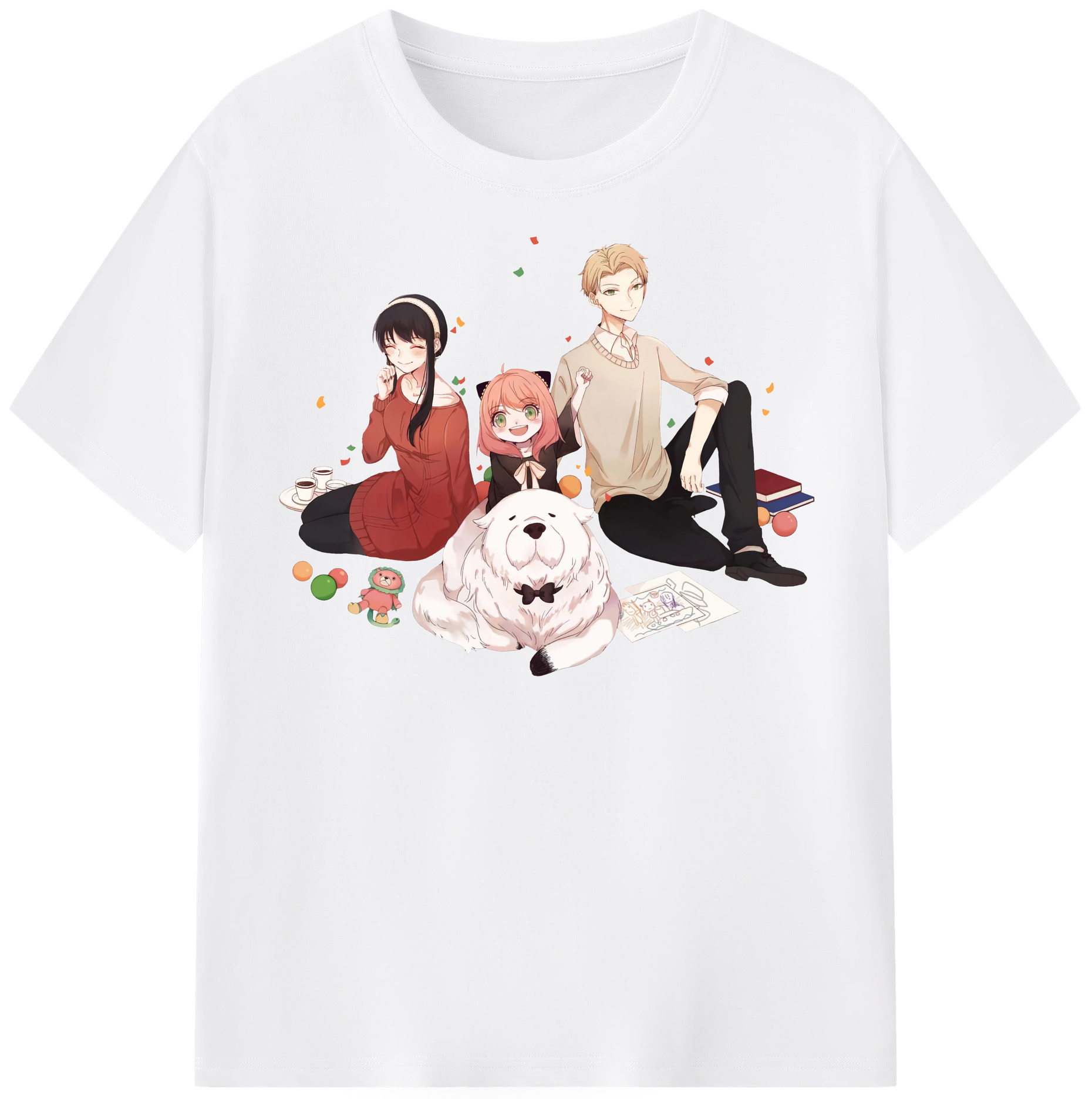 （画像用） SPY×FAMILY间谍家家酒 綿100％半袖Tシャツ（フロントプリント）