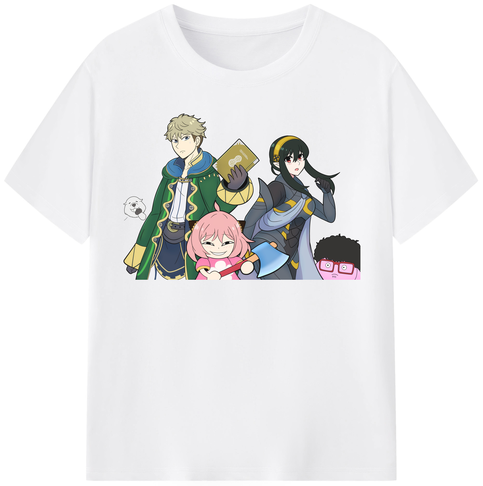 （画像用） SPY×FAMILY间谍家家酒 綿100％半袖Tシャツ（フロントプリント）