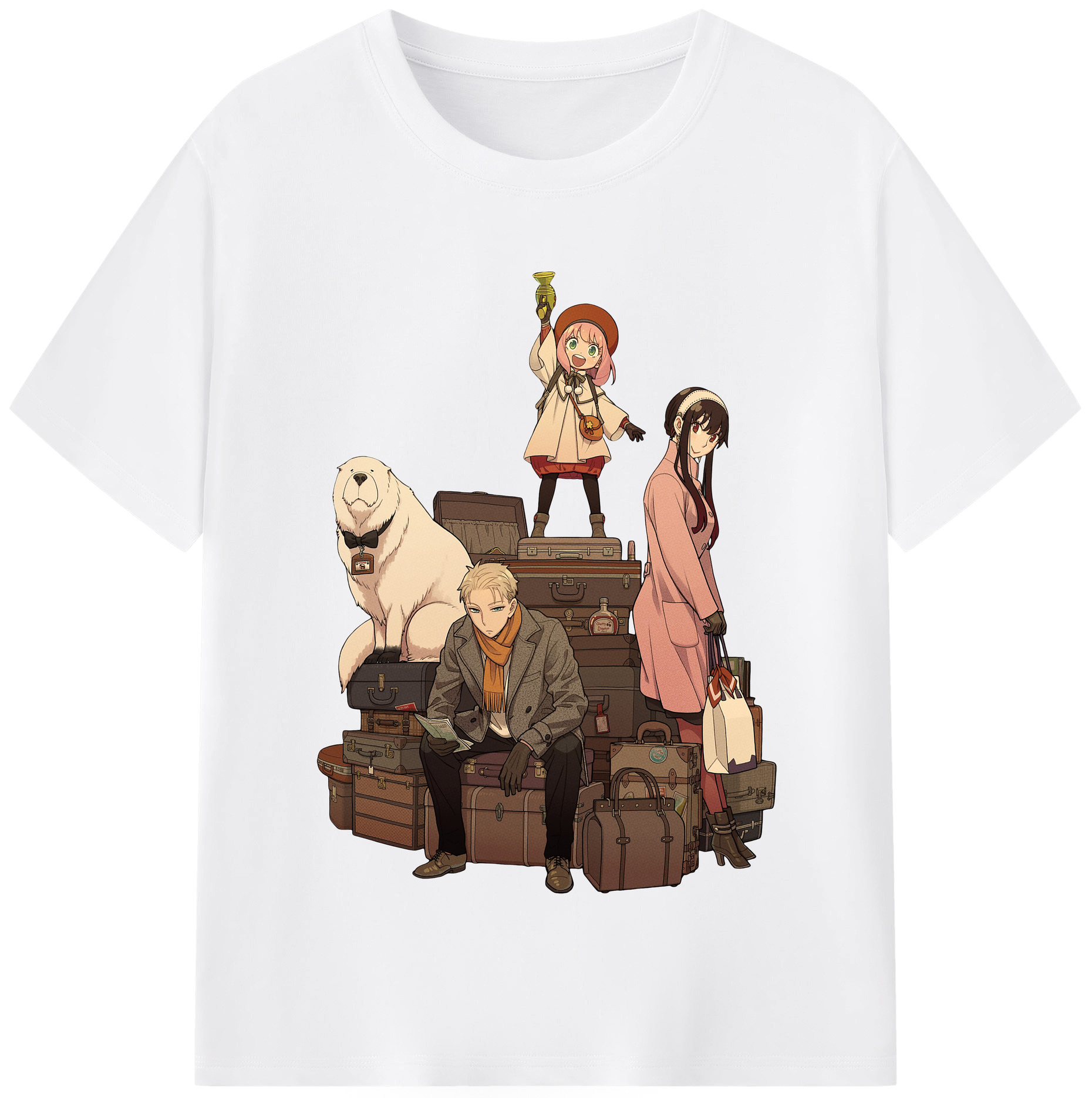 （画像用） SPY×FAMILY间谍家家酒 綿100％半袖Tシャツ（フロントプリント）