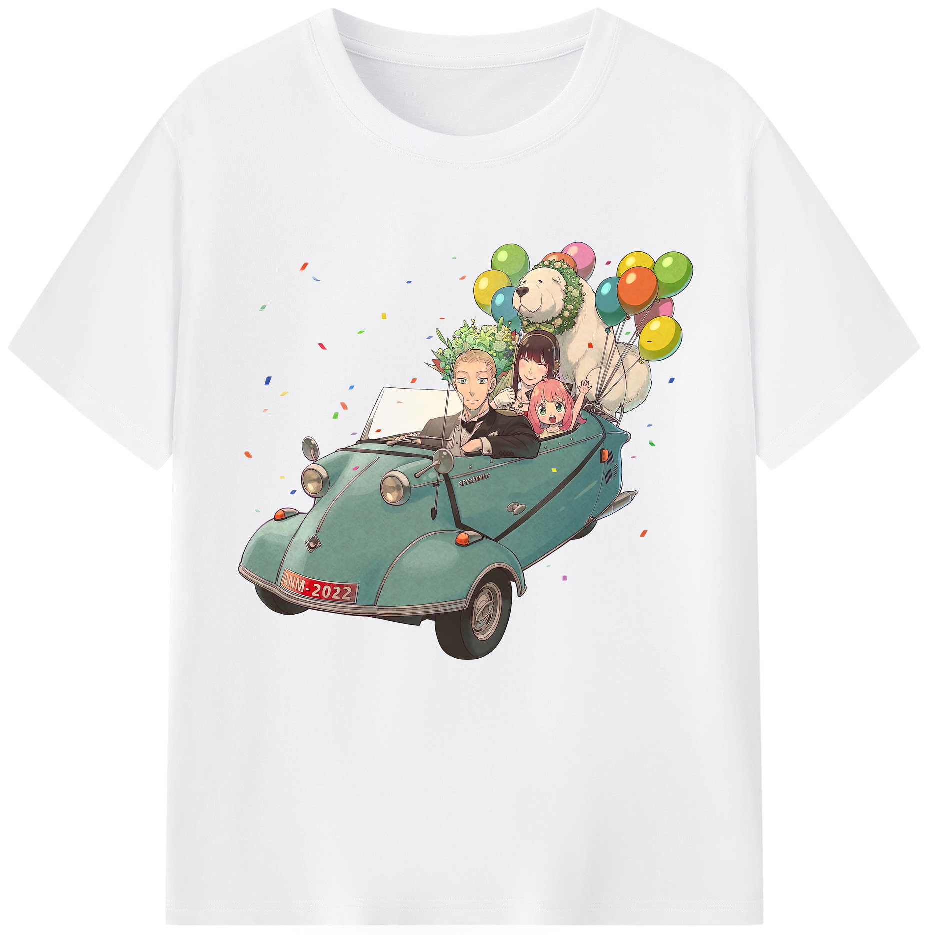 （画像用） SPY×FAMILY间谍家家酒 綿100％半袖Tシャツ（フロントプリント）