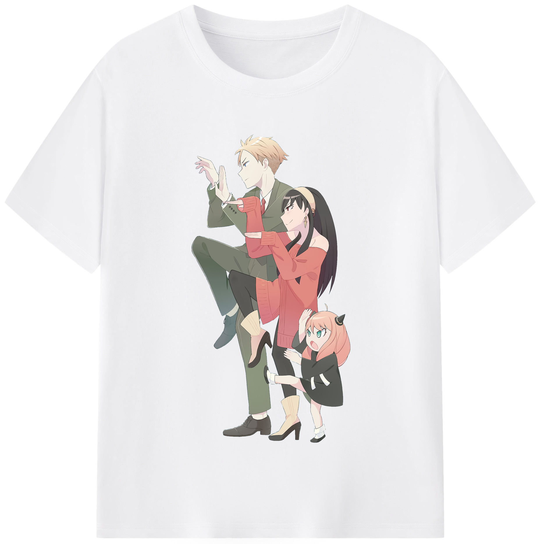（画像用） SPY×FAMILY间谍家家酒 綿100％半袖Tシャツ（フロントプリント）