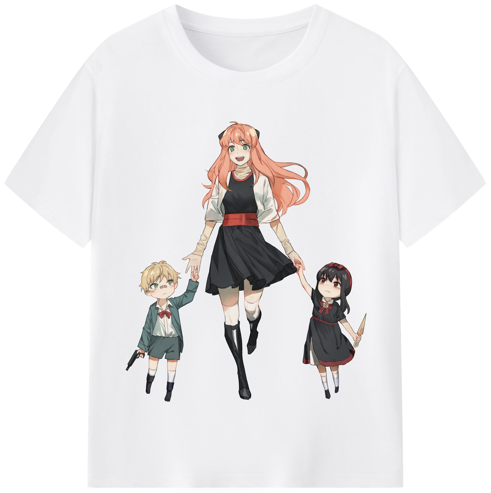 （画像用） SPY×FAMILY间谍家家酒 綿100％半袖Tシャツ（フロントプリント）