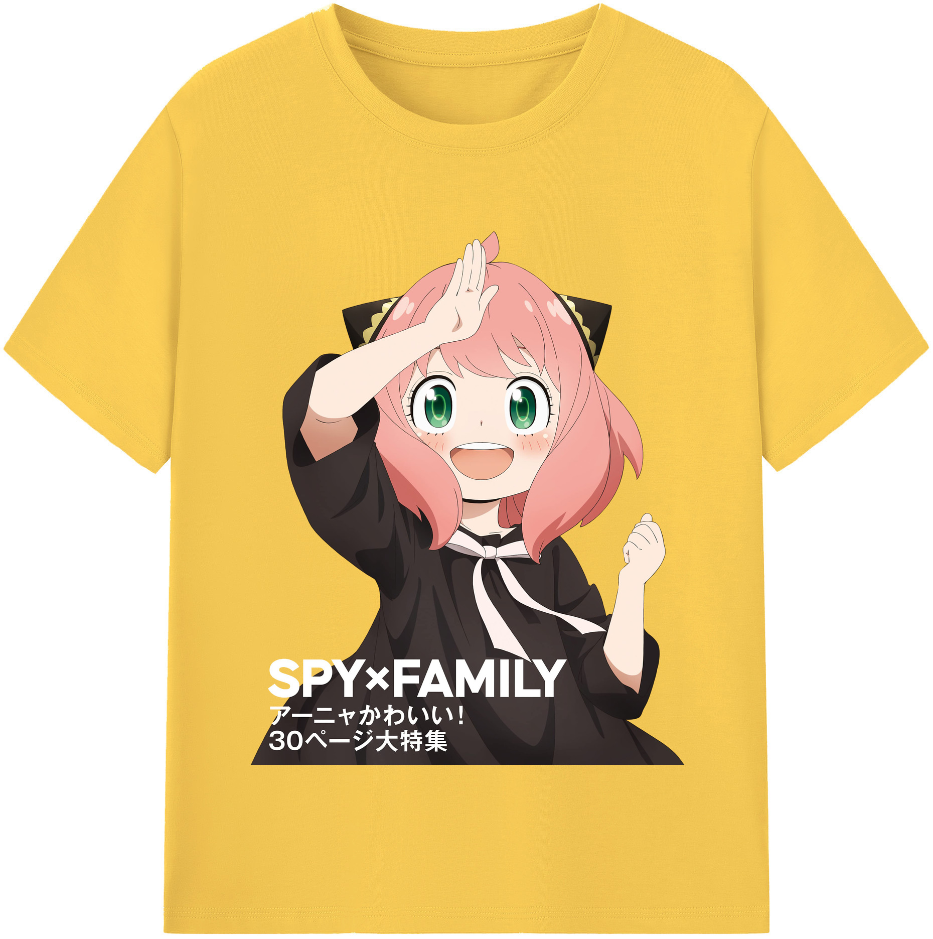 （画像用） SPY×FAMILY间谍家家酒 綿100％半袖Tシャツ（フロントプリント）