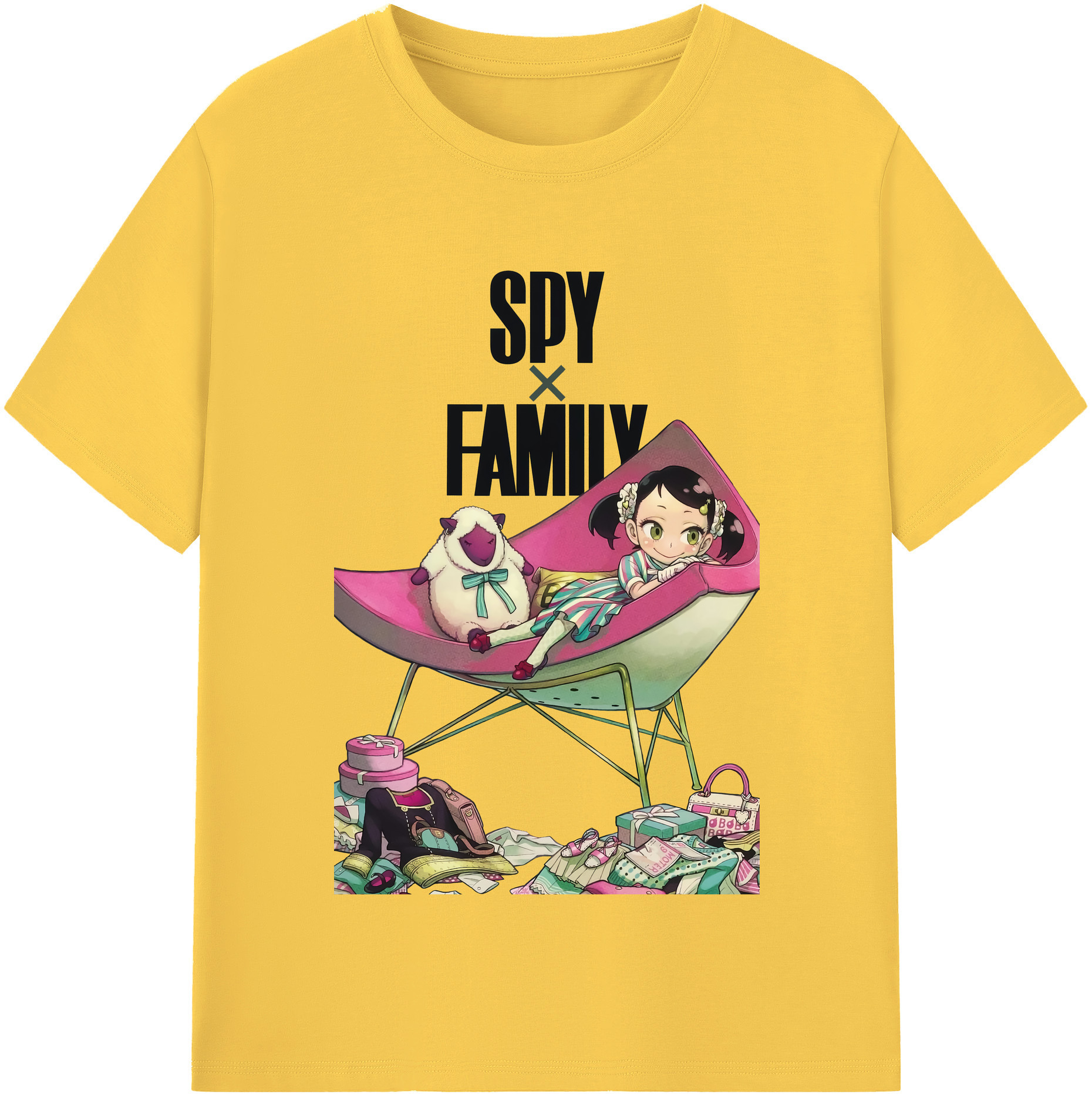 （画像用） SPY×FAMILY间谍家家酒 綿100％半袖Tシャツ（フロントプリント）