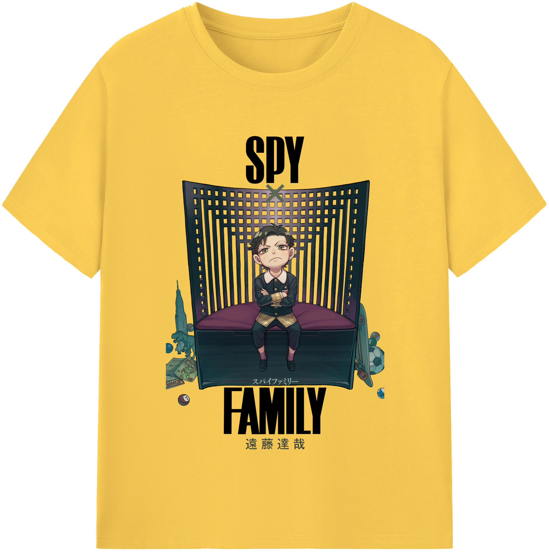 （画像用） SPY×FAMILY间谍家家酒 綿100％半袖Tシャツ（フロントプリント）