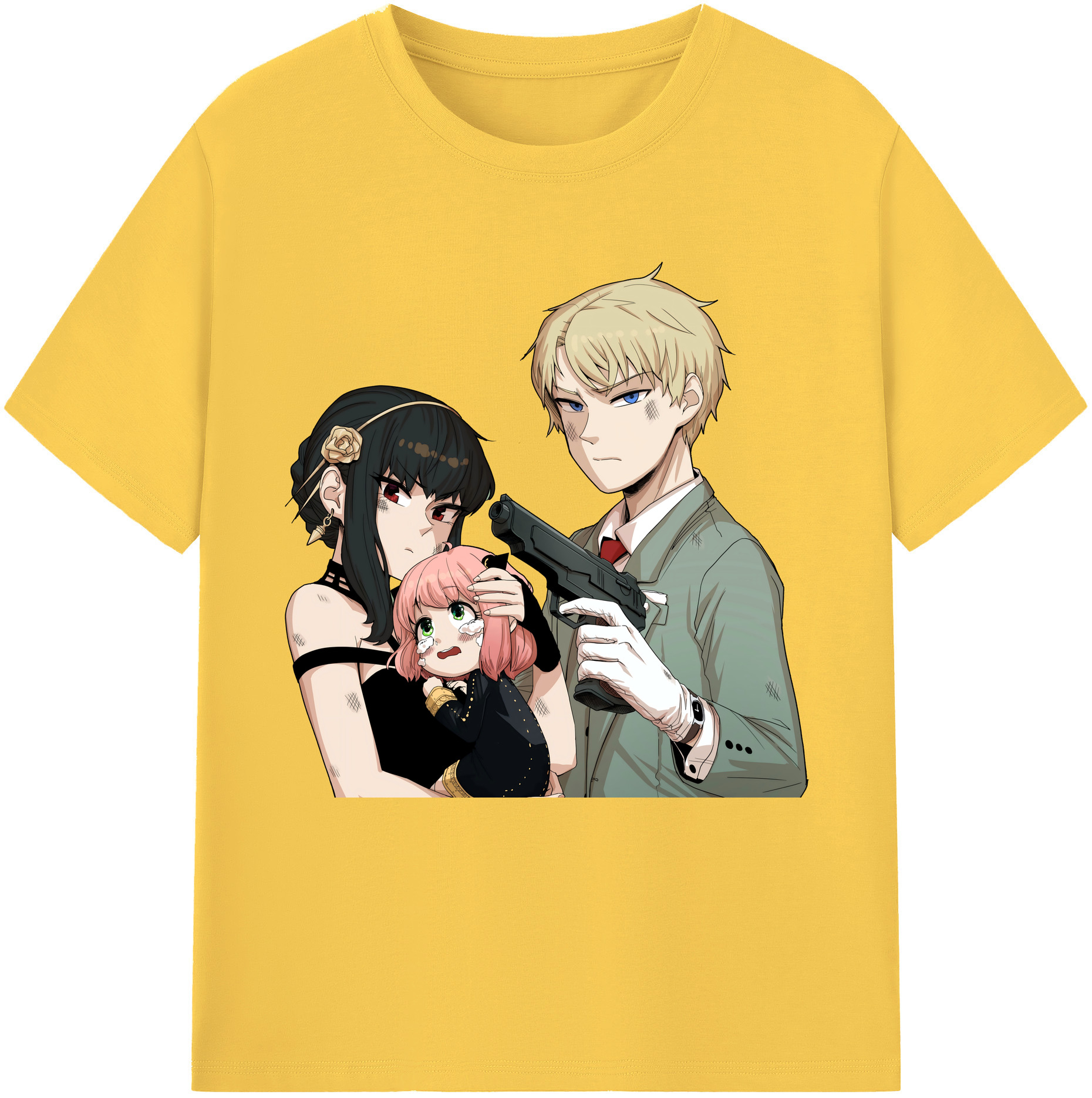 （画像用） SPY×FAMILY间谍家家酒 綿100％半袖Tシャツ（フロントプリント）
