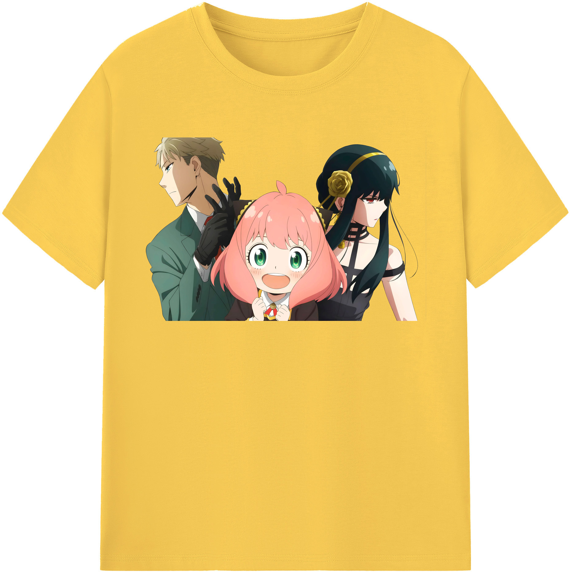 （画像用） SPY×FAMILY间谍家家酒 綿100％半袖Tシャツ（フロントプリント）