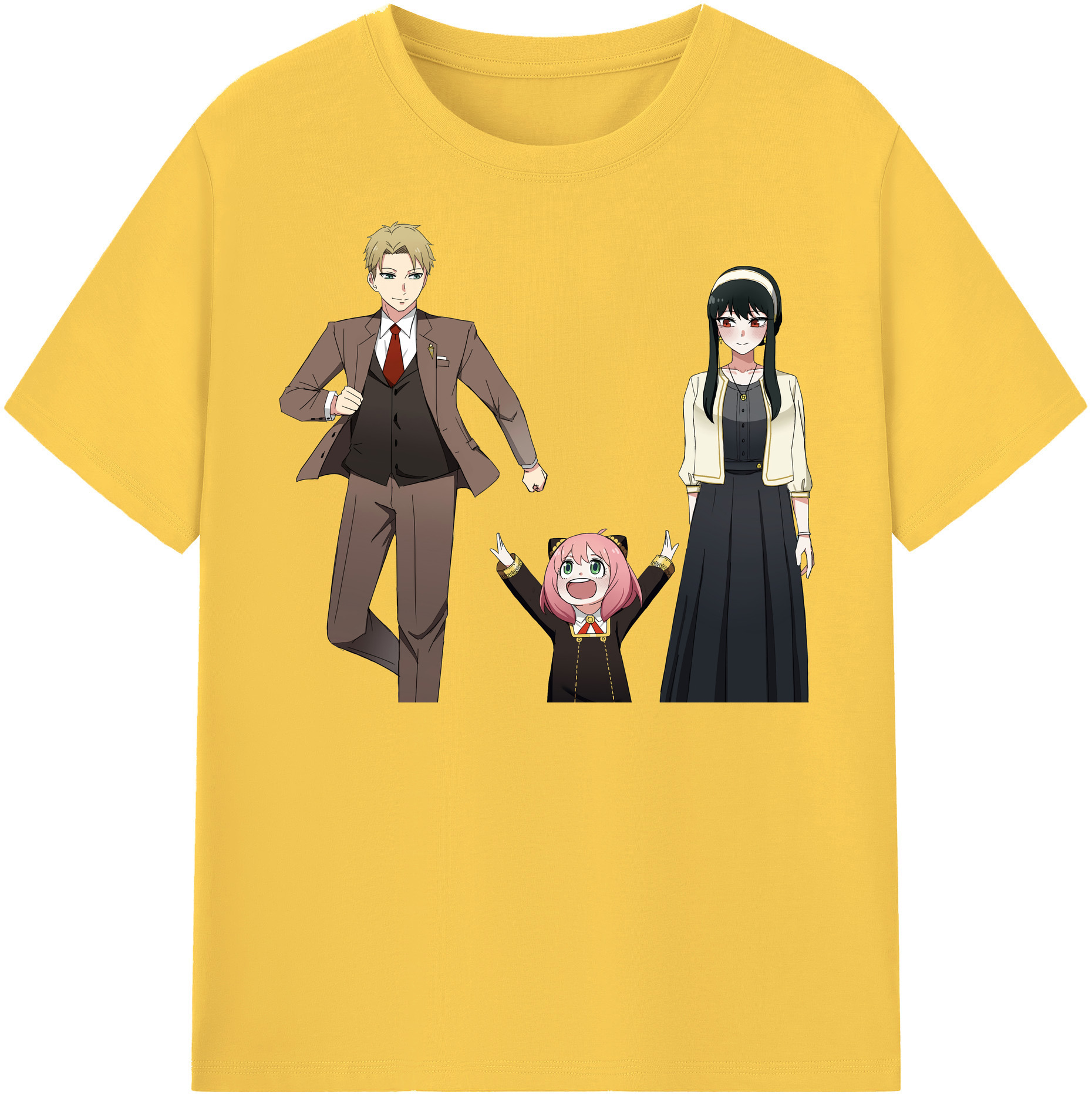 （画像用） SPY×FAMILY间谍家家酒 綿100％半袖Tシャツ（フロントプリント）
