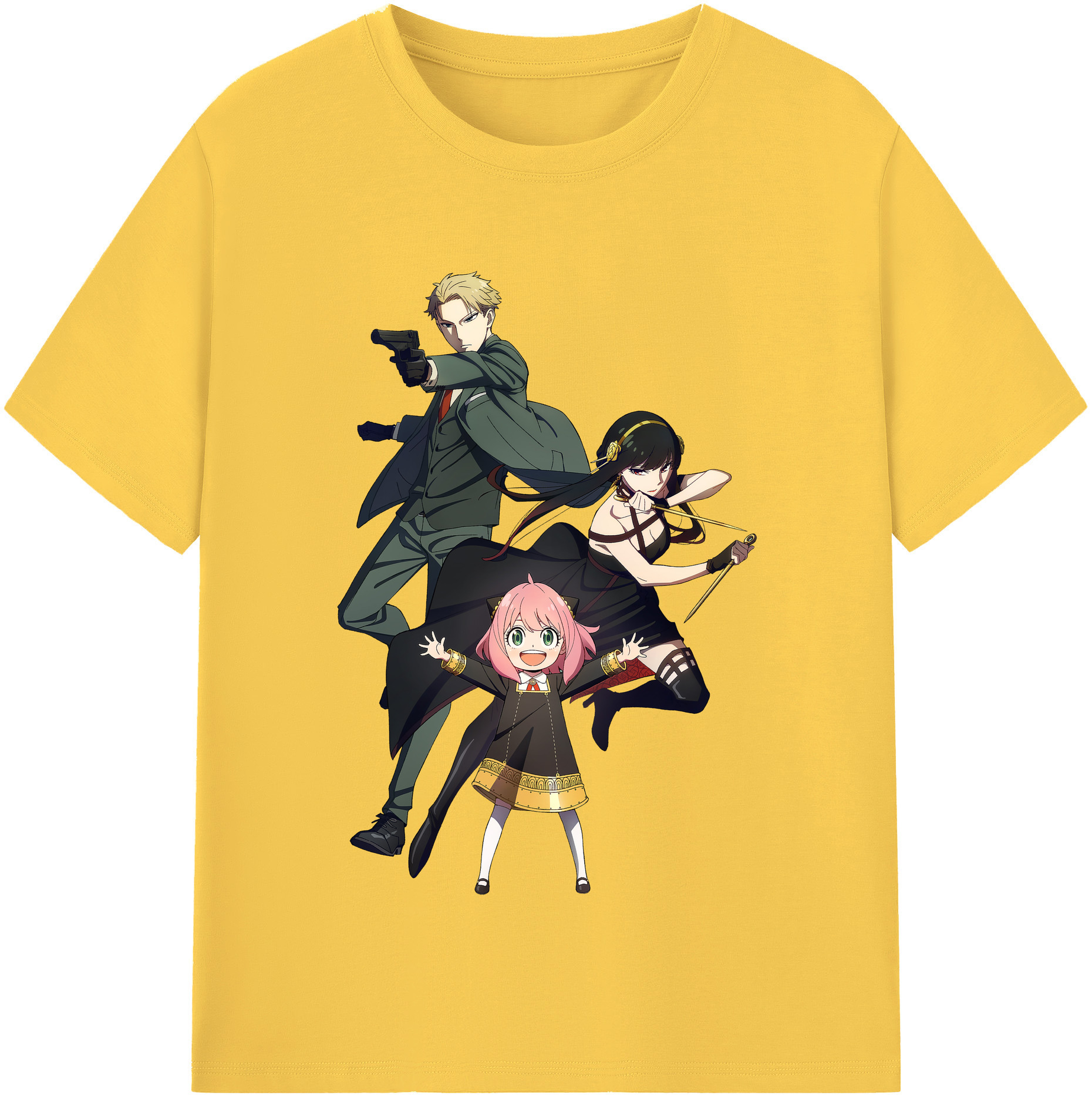 （画像用） SPY×FAMILY间谍家家酒 綿100％半袖Tシャツ（フロントプリント）