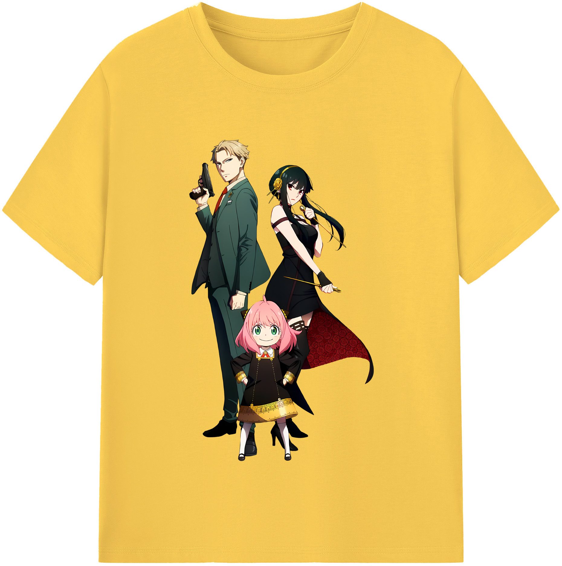 （画像用） SPY×FAMILY间谍家家酒 綿100％半袖Tシャツ（フロントプリント）