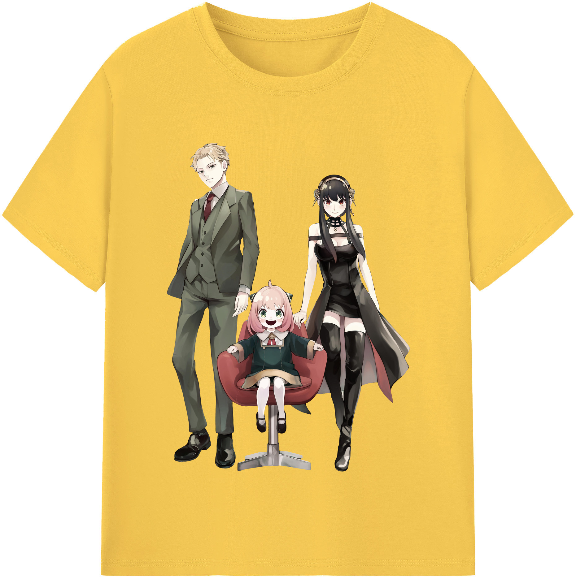 （画像用） SPY×FAMILY间谍家家酒 綿100％半袖Tシャツ（フロントプリント）